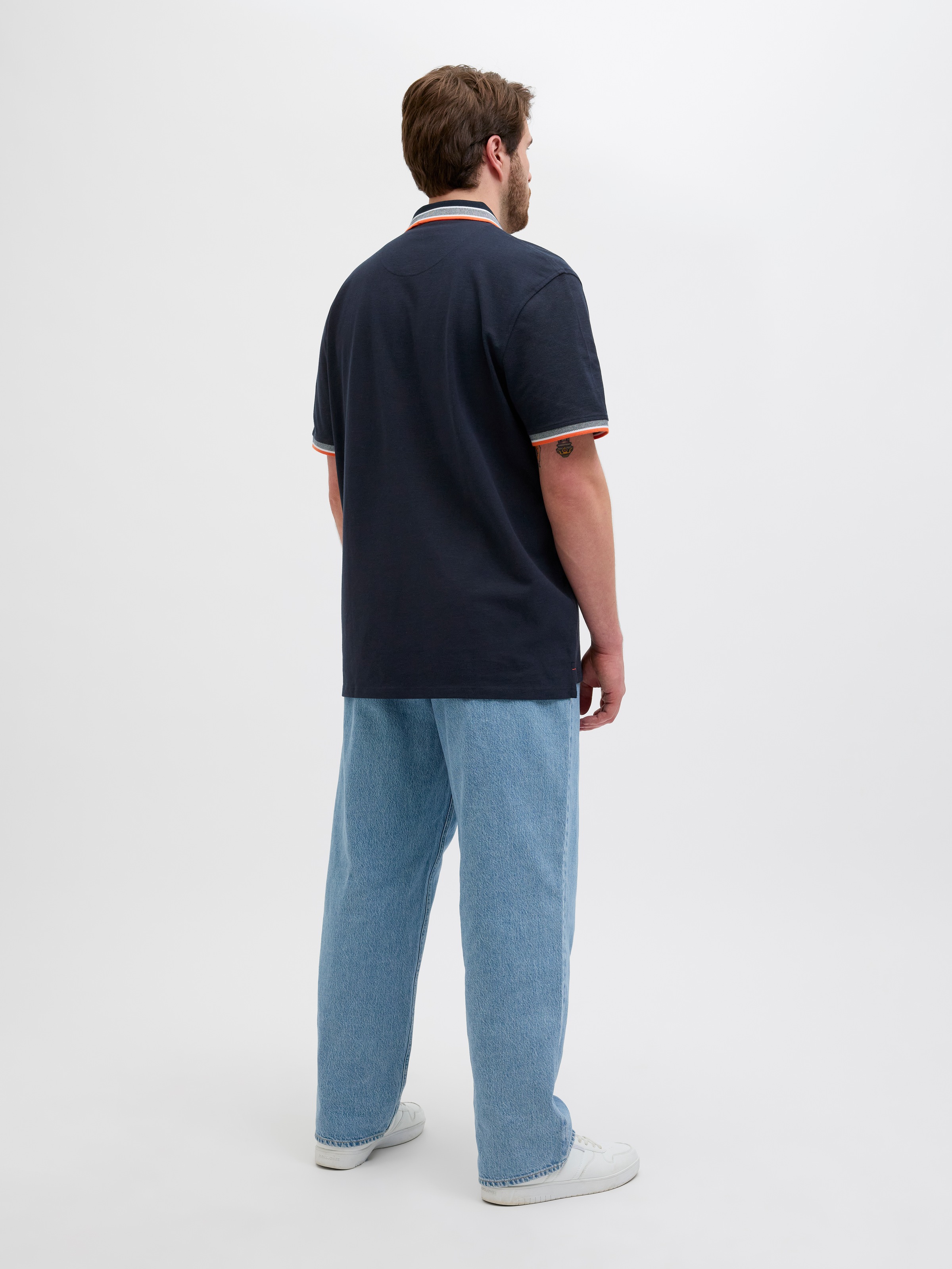 Jack & Jones PlusSize Poloshirt »JJEPAULOS POLO SS NOOS PLS«, mit Logo Stickerei