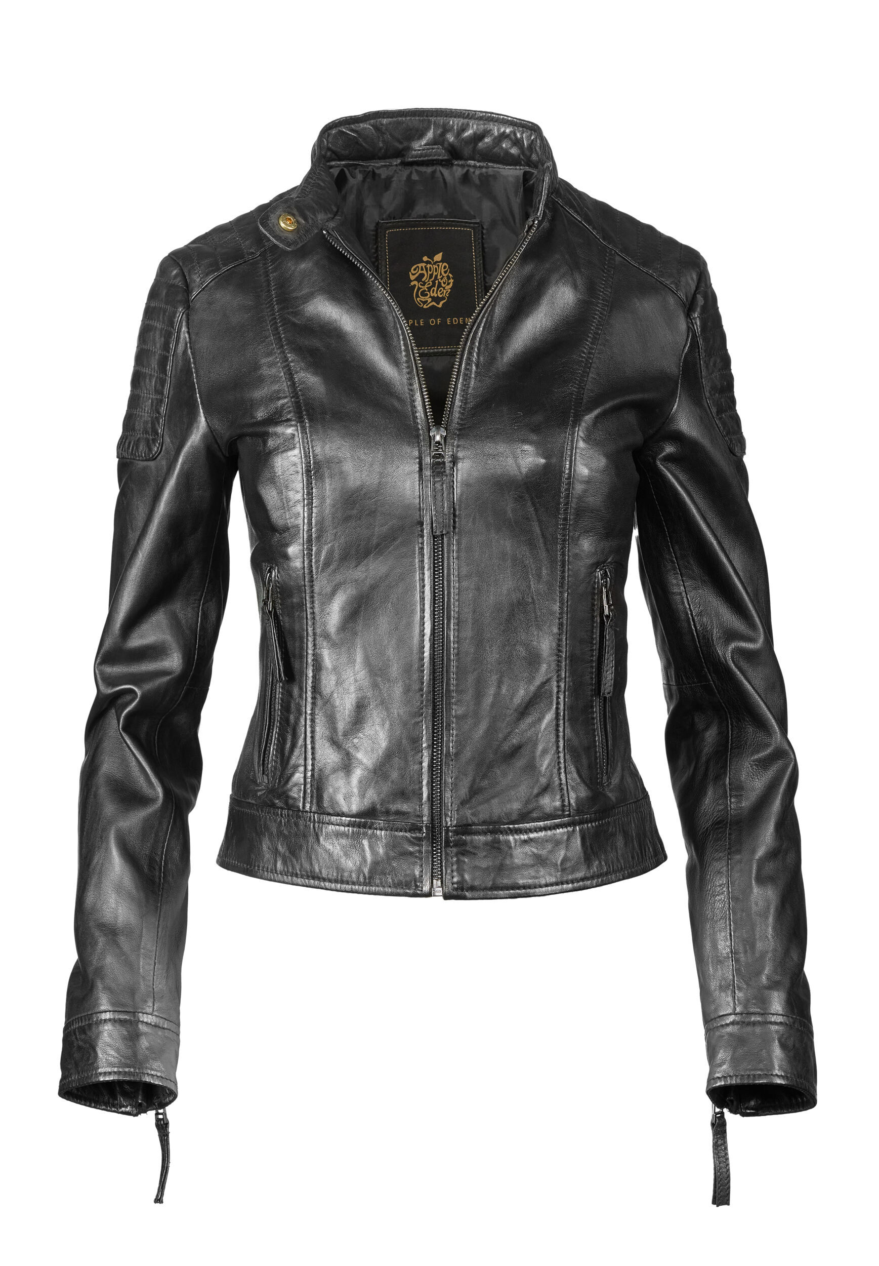 Apple of Eden Lederjacke "Apple of Eden Lederjacke AOE-101" ohne Kapuze aus hochwertigem Leder