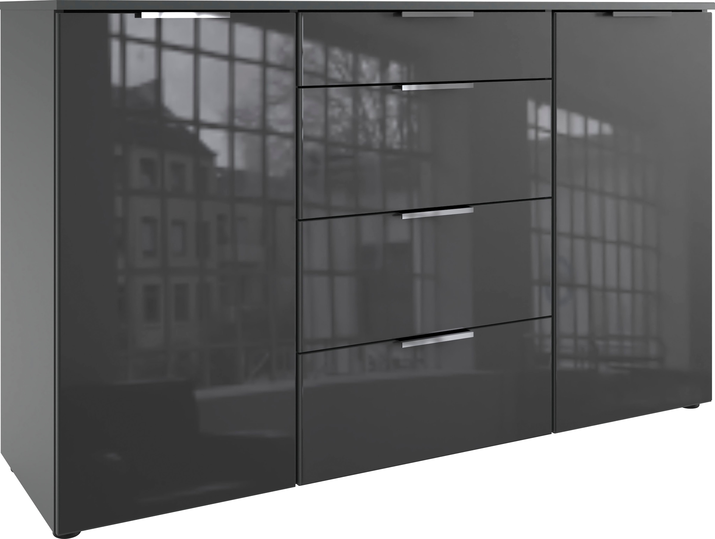 Wimex Kombikommode »Level36 C by fresh to go«, mit Glaselementen auf der Front, soft-close Funktion, 135cm breit