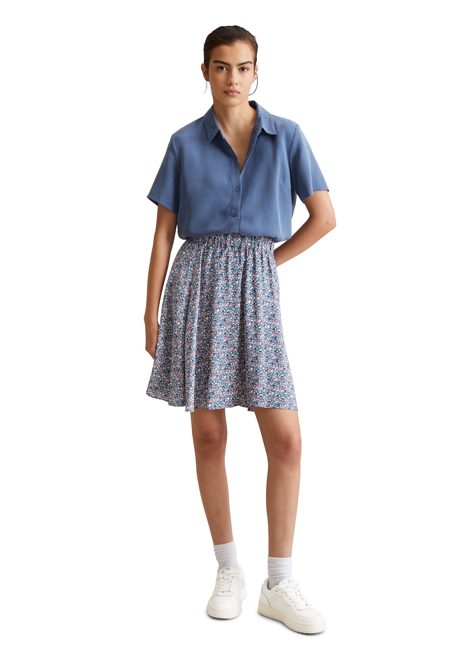 Marc O'Polo DENIM Kurzarmbluse »aus TENCEL™ Lyocell«