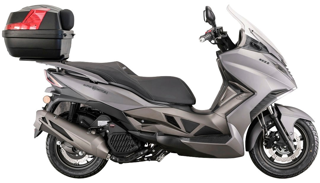 Alpha Motors Motorroller »Sport Cruiser 22«, 125 cm³, 95 km/h, Euro 5, 11  PS, (Set, mit Topcase) auf Rechnung online kaufen | BAUR