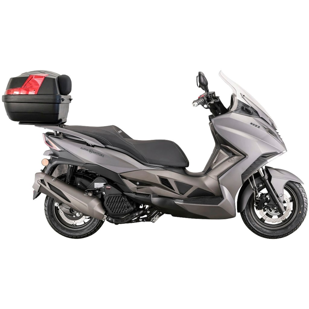 Alpha Motors Motorroller »Sport Cruiser 22«, 125 cm³, 95 km/h, Euro 5, 11 PS, (Set, mit Topcase)