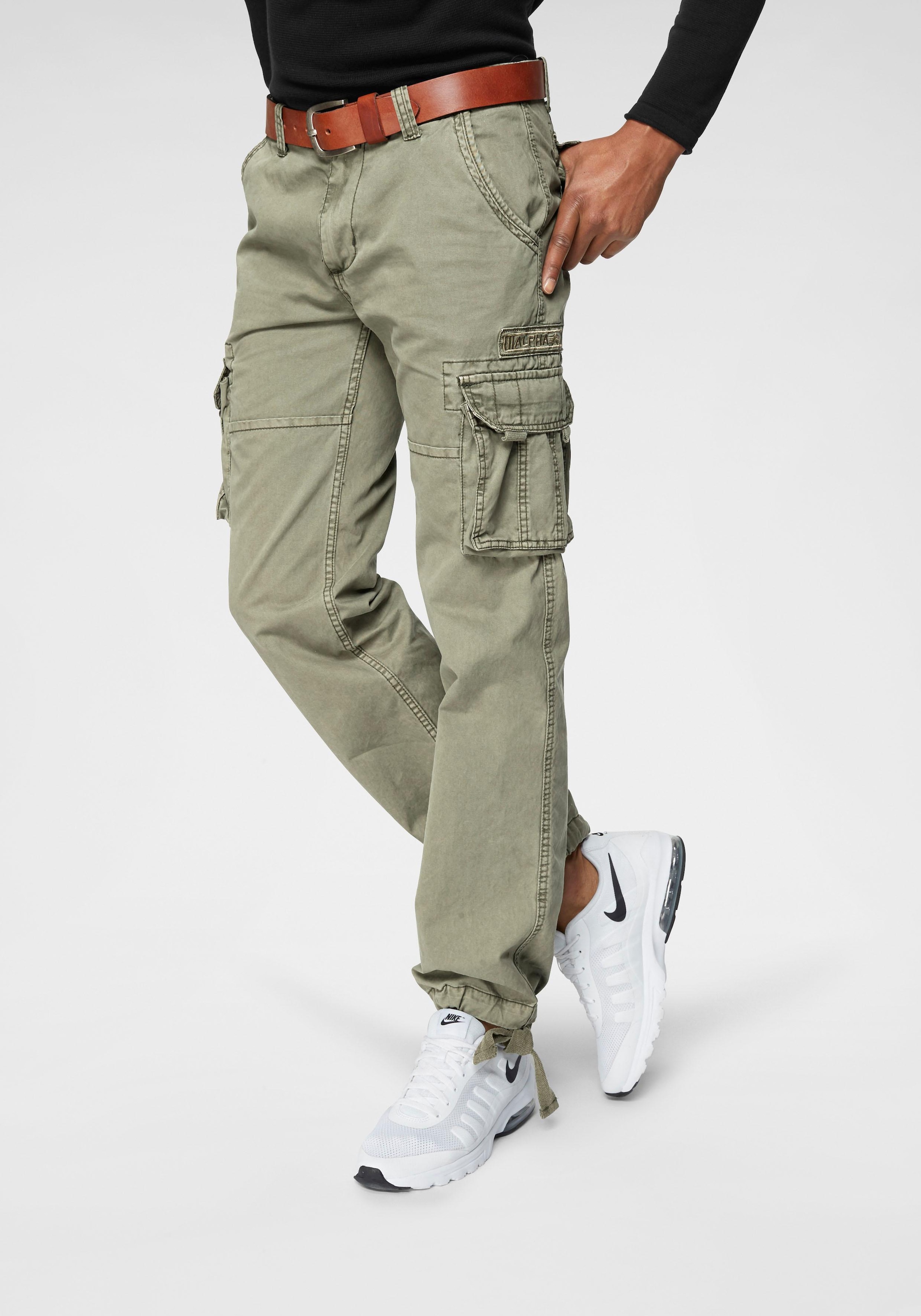 Alpha Industries Cargohose "Jet Pant", mit seitlichen Cargotaschen und Kordelzug am Beinabschluss