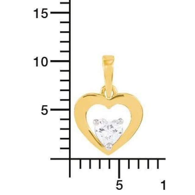 Amor Kette mit Anhänger »Schmuck Geschenk Halskette Herz LIEBE, 2014399«,  mit Zirkonia bestellen | BAUR