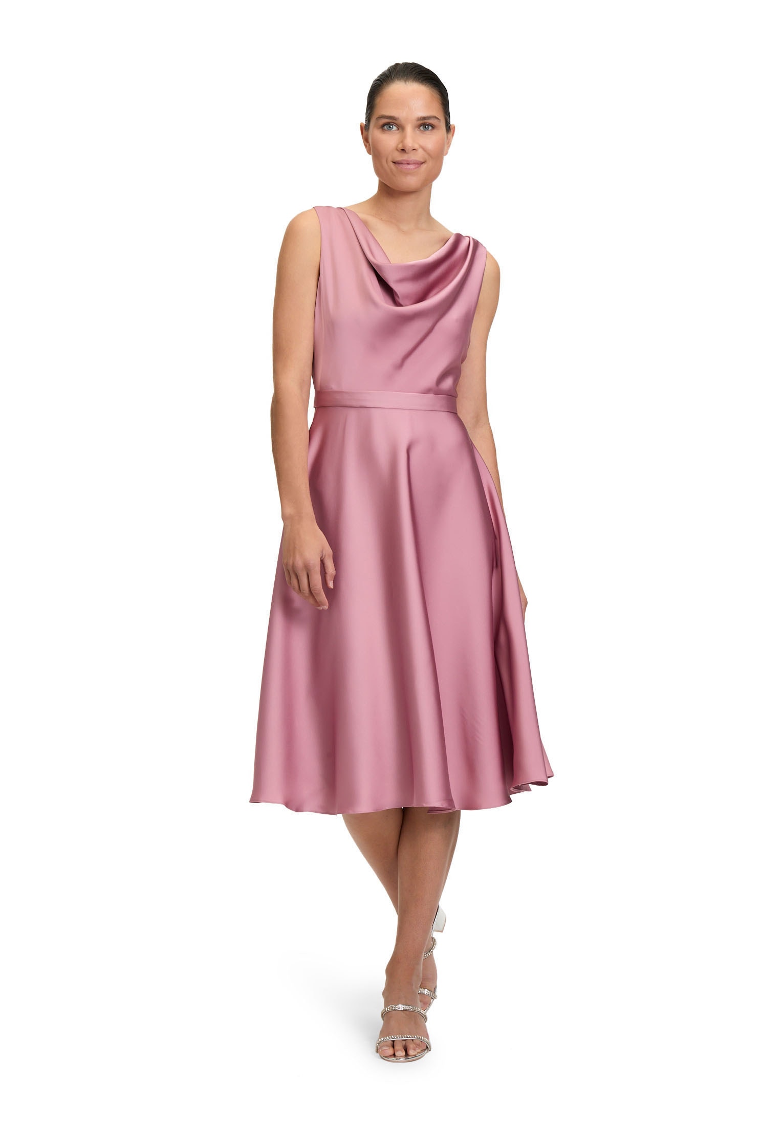 Vera Mont Cocktailkleid "Vera Mont Cocktailkleid mit Wasserfallausschnitt", günstig online kaufen