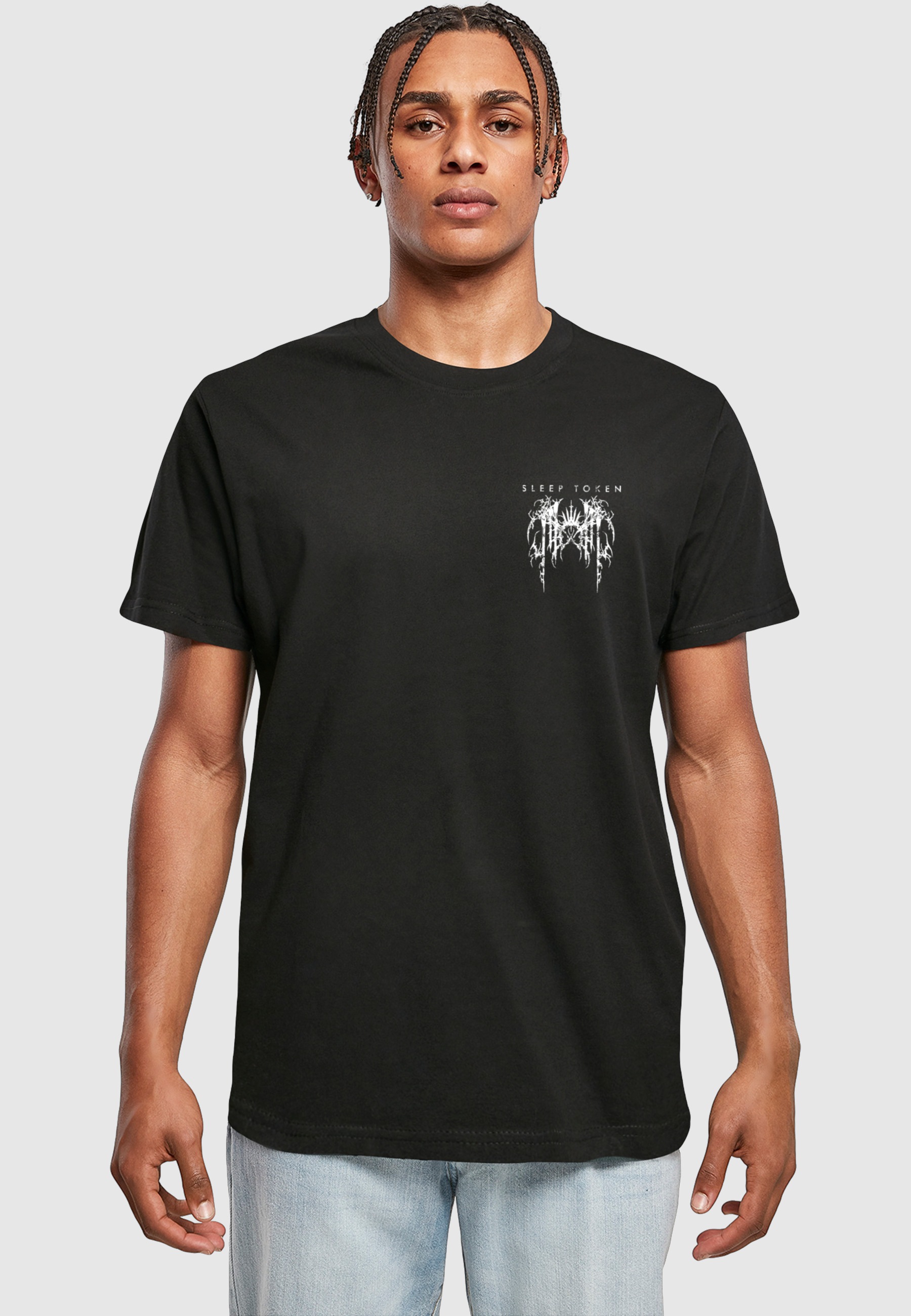 Thumbnail - Merchcode T-Shirt "Merchcode Sleep Token - Grunge Logo T-Shirt" 1 Stk.