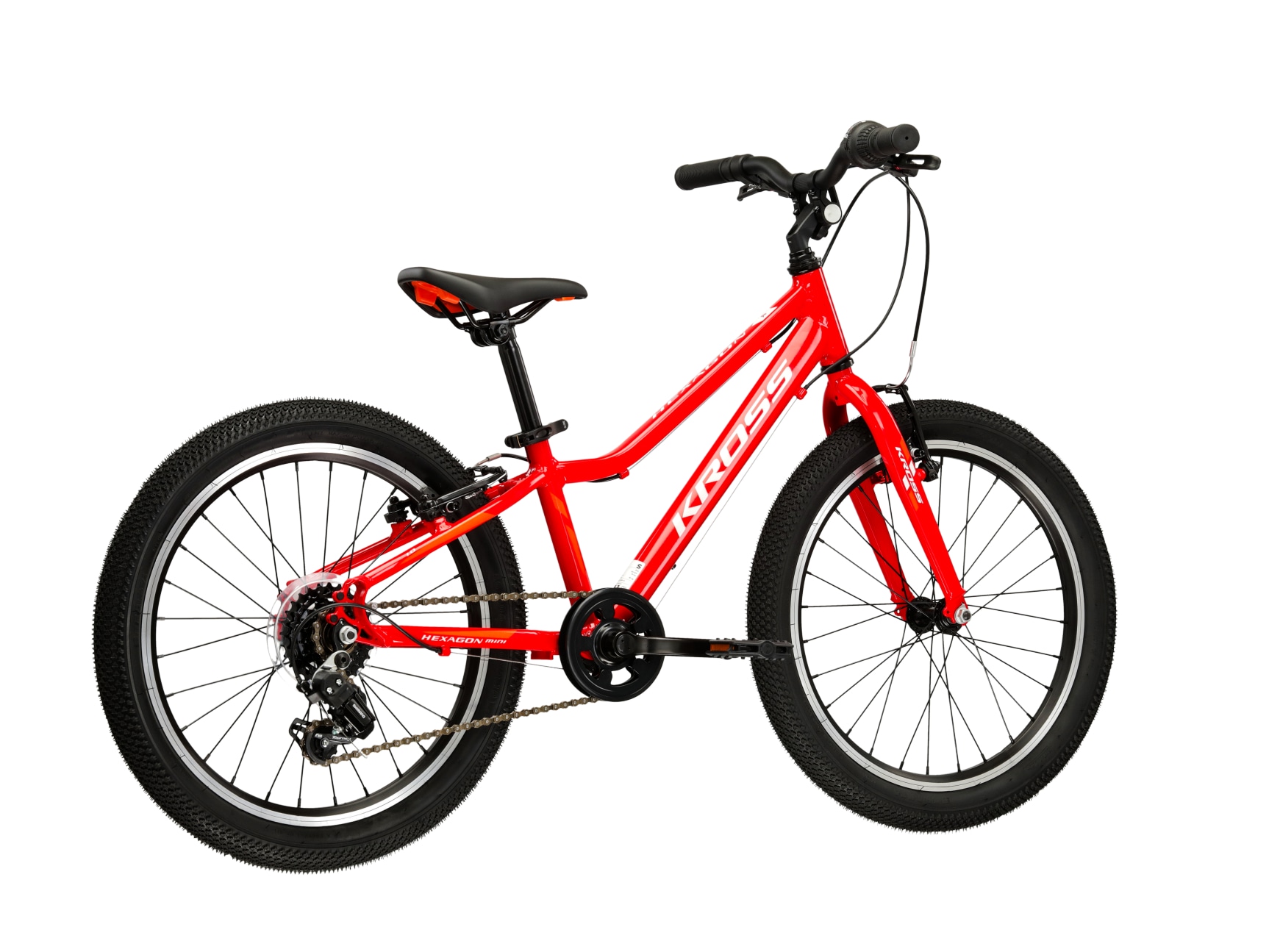 Kross Kinderfahrrad »KROSS Kinderrad 20" Hexagon Mini 1.0 Rot 6 Gänge« 6 Gang Shimano RV200 Schaltwerk Kettenschaltung Rahmen aus Aluminium Performance