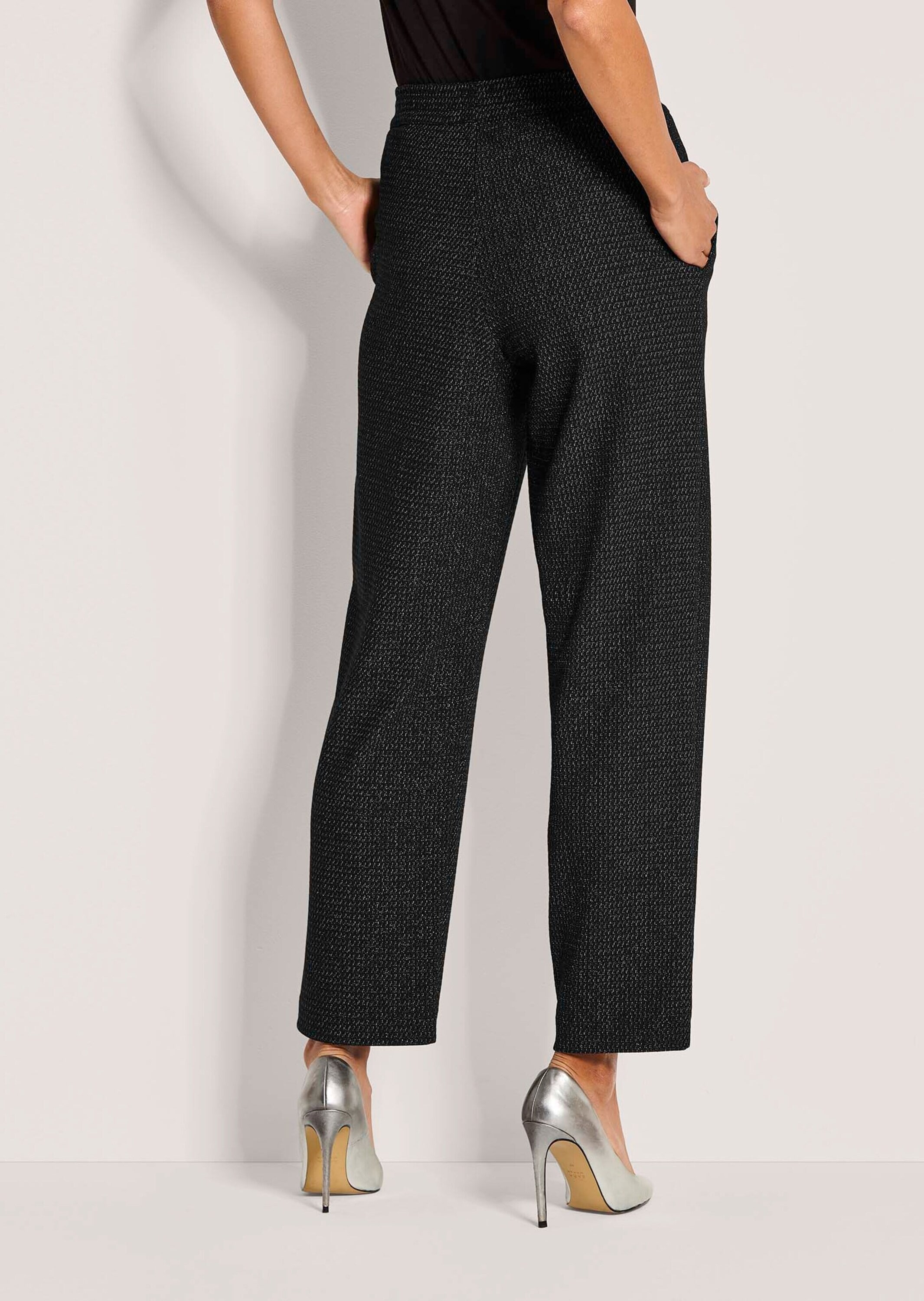 MADELEINE Jerseyhose »Jerseyhose Stretch-Stoffhose mit Glanzakzenten«