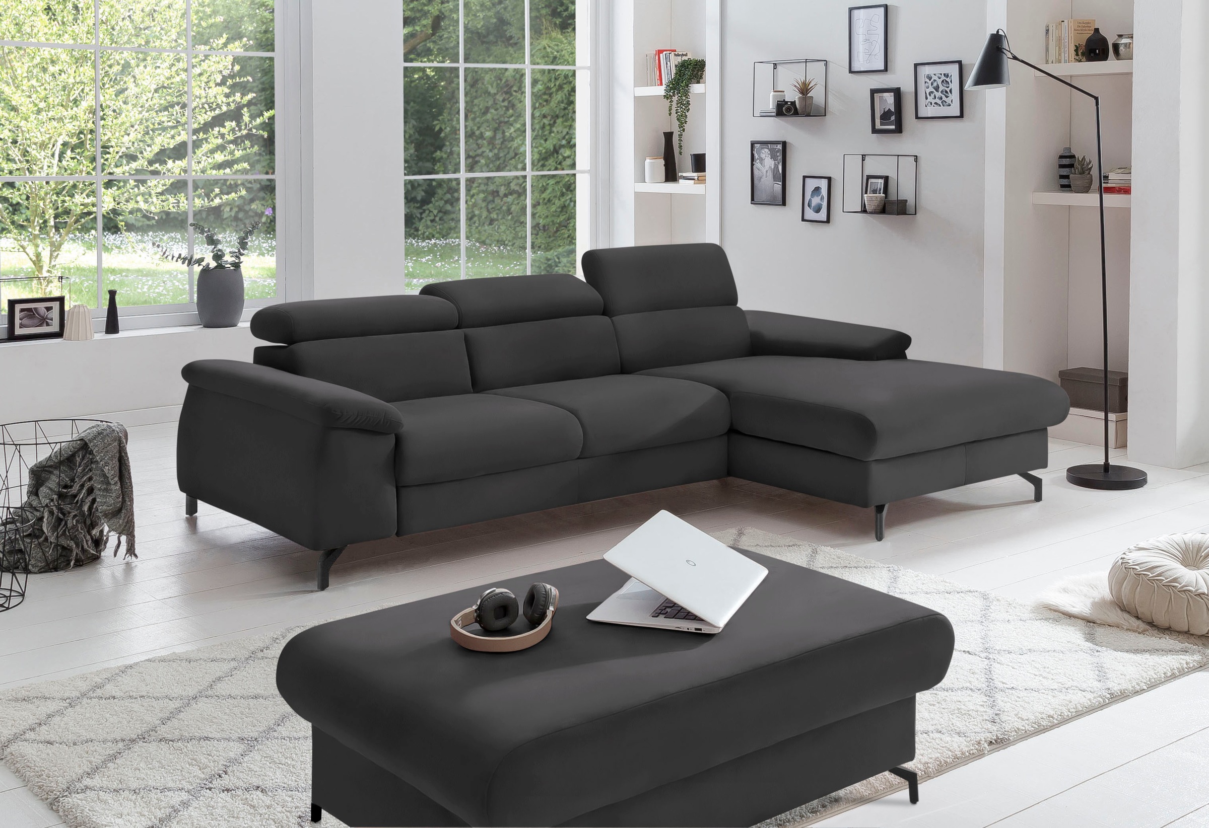 Cotta Kitty L-Shape Sofa Black 4