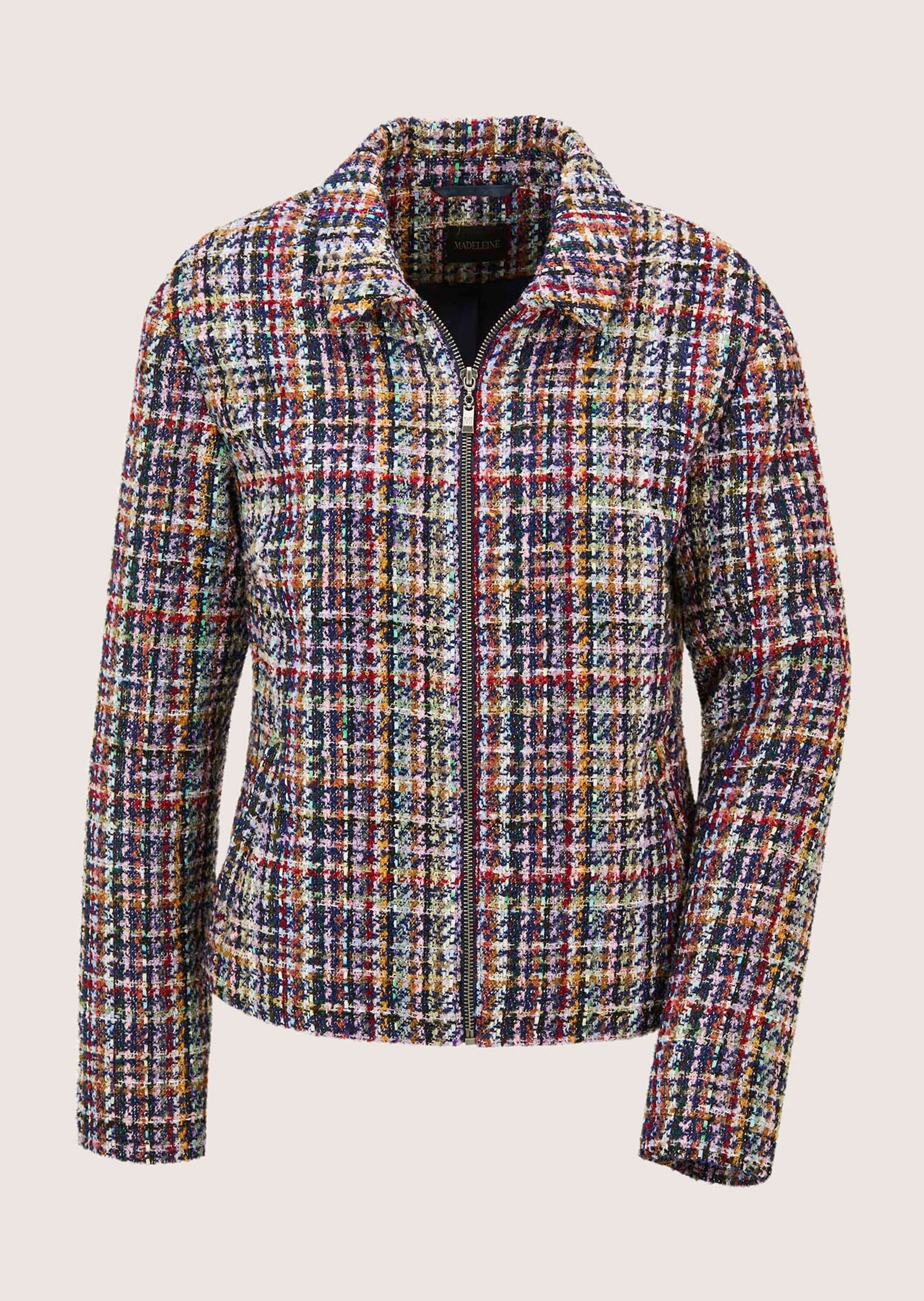 MADELEINE Jackenblazer "Tweedblazer Moderner Kurzblazer mit Zipper" günstig online kaufen