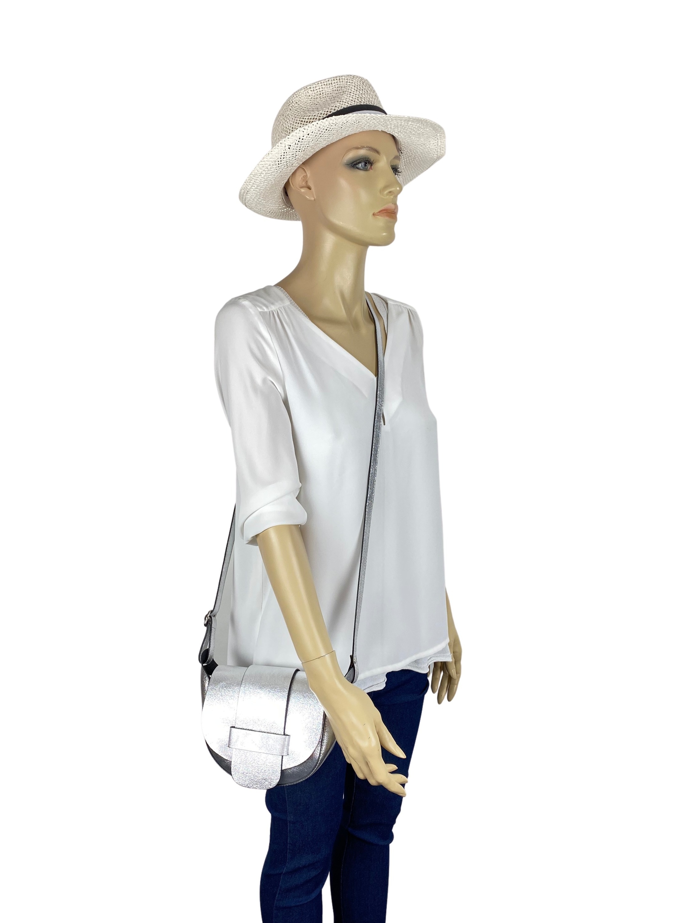 COLLEZIONE ALESSANDRO Abendtasche »Blink«, aus Leder in Metalic-Finish