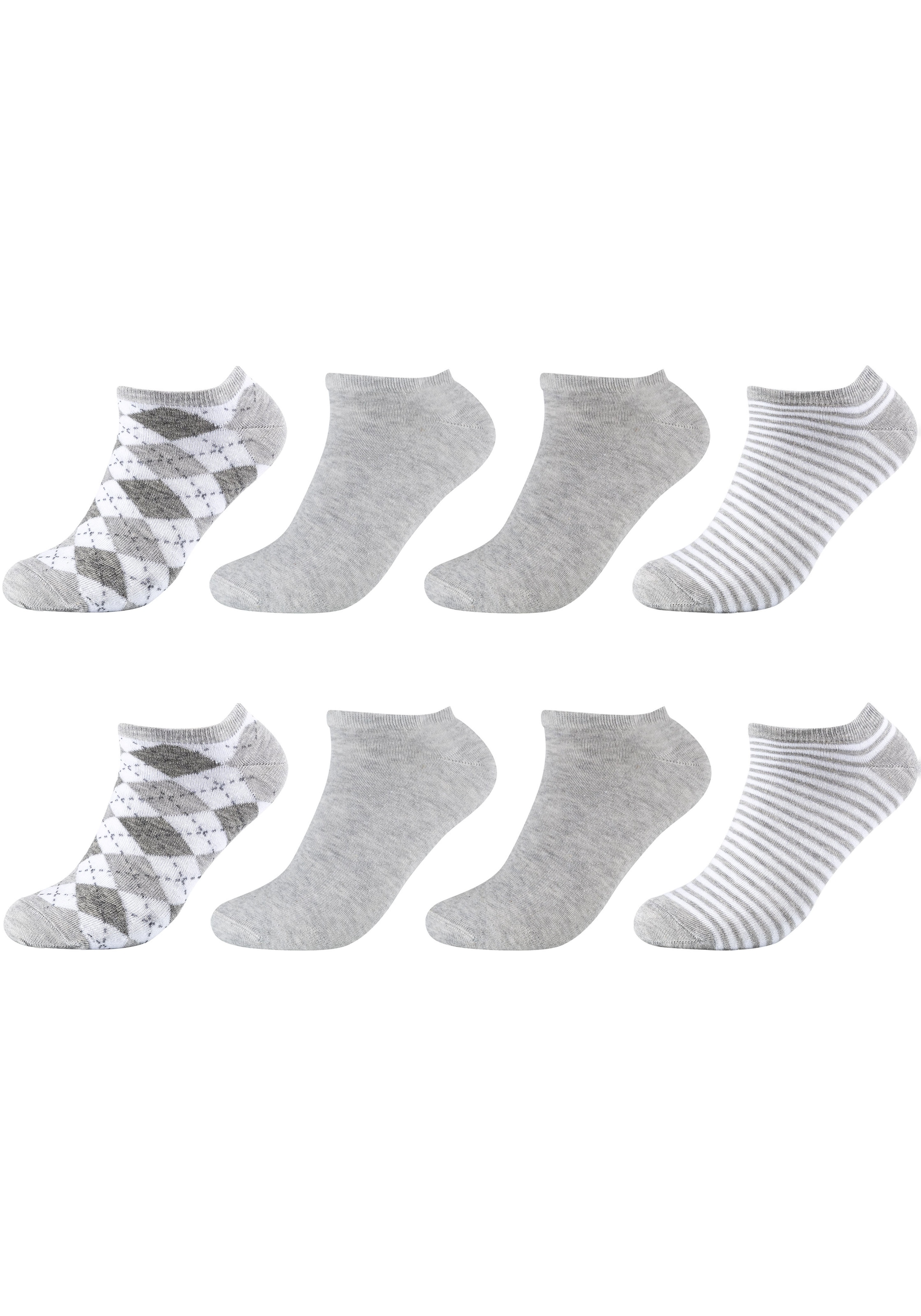 s.Oliver Kurzsocken, (4er Pack), mit verschiedenen Designs günstig online kaufen