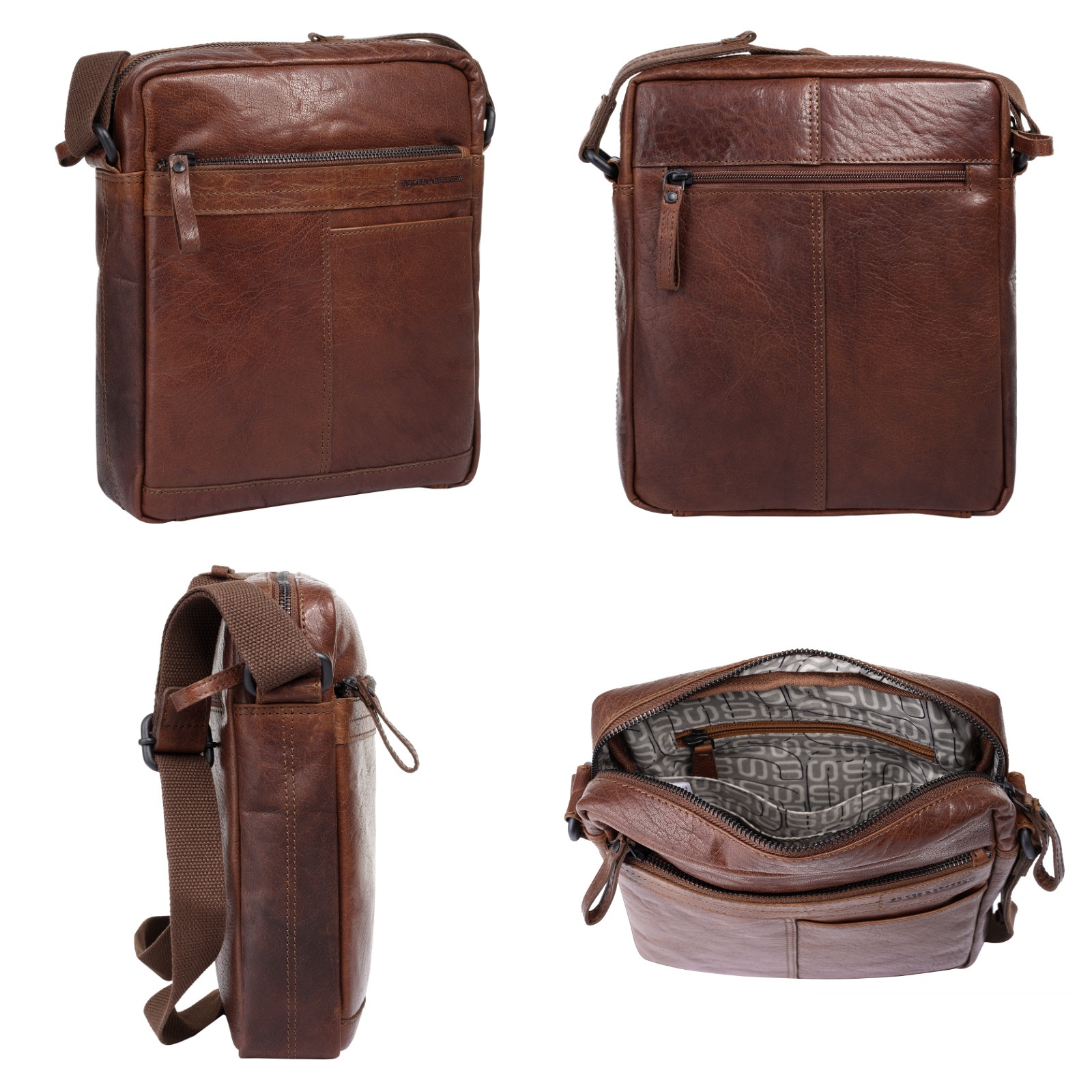Spikes & Sparrow Umhängetasche, echt Leder günstig online kaufen