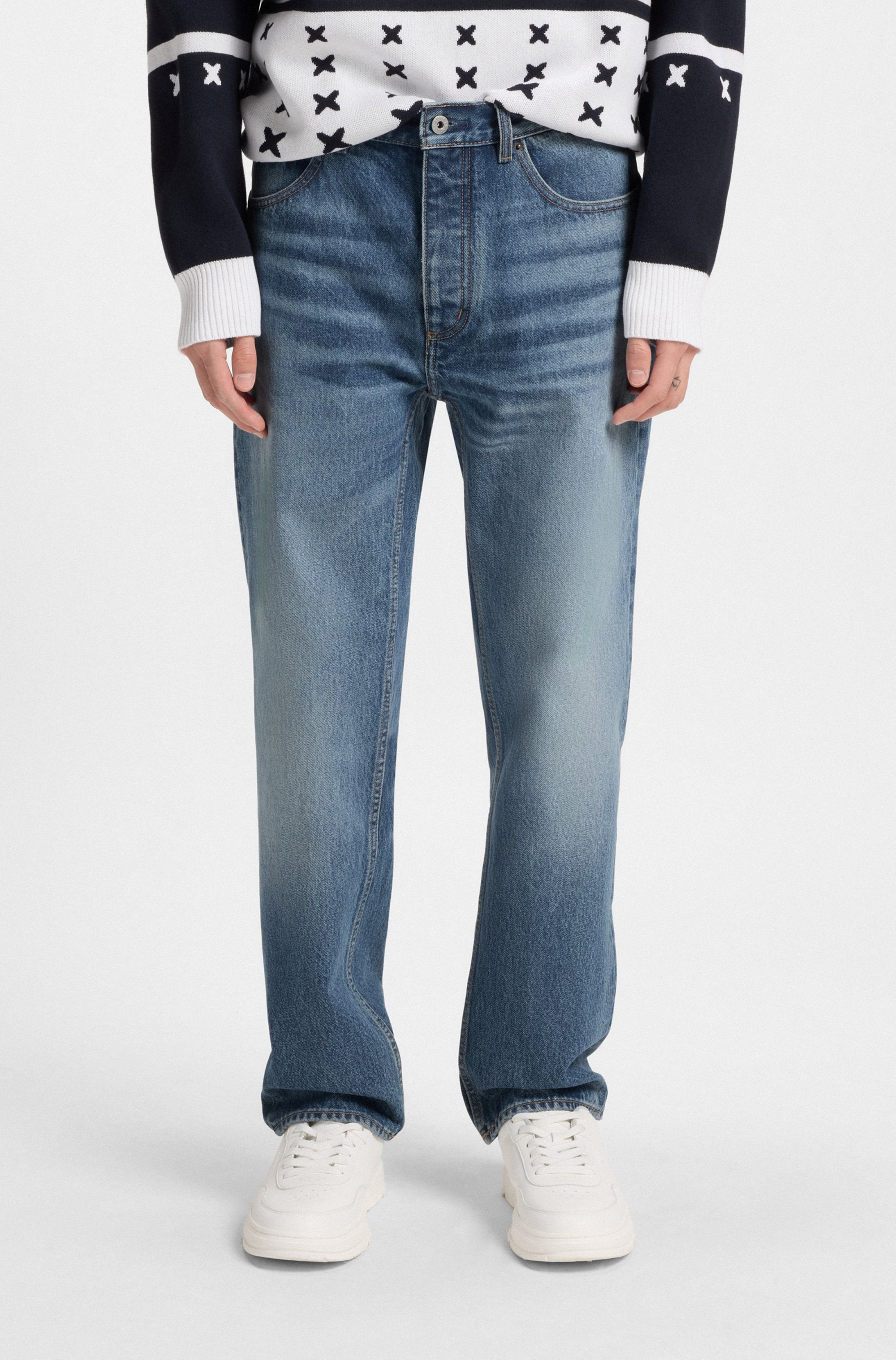 HUGO "Jonah" Regular Fit, used washed, gerades