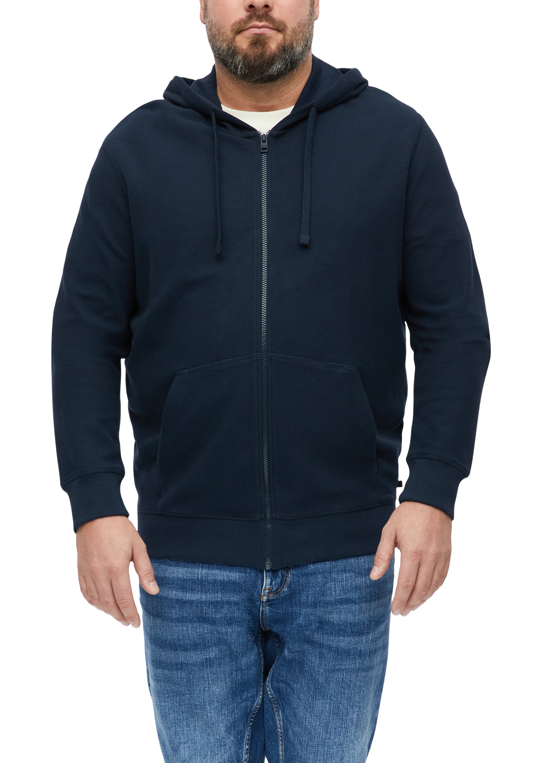 s.Oliver Men Big Sizes Kapuzensweatshirt, unifarben / Große Größen