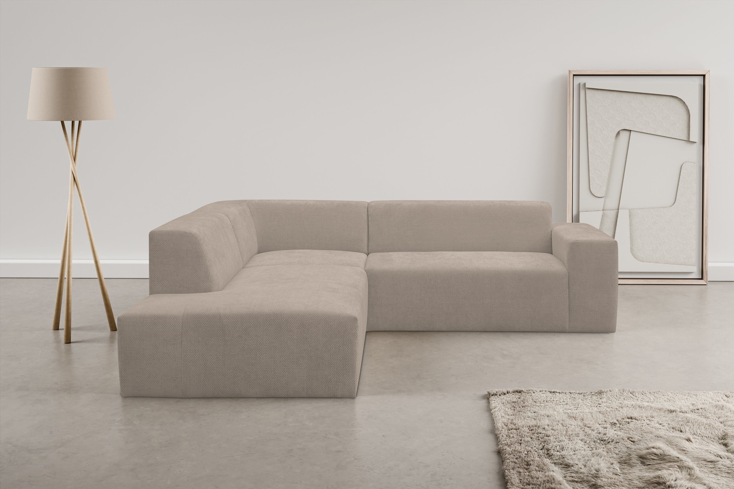 Ecksofa »Zeus-M«, Curvy Trend Wohnlandschaft mit urbaner Optik