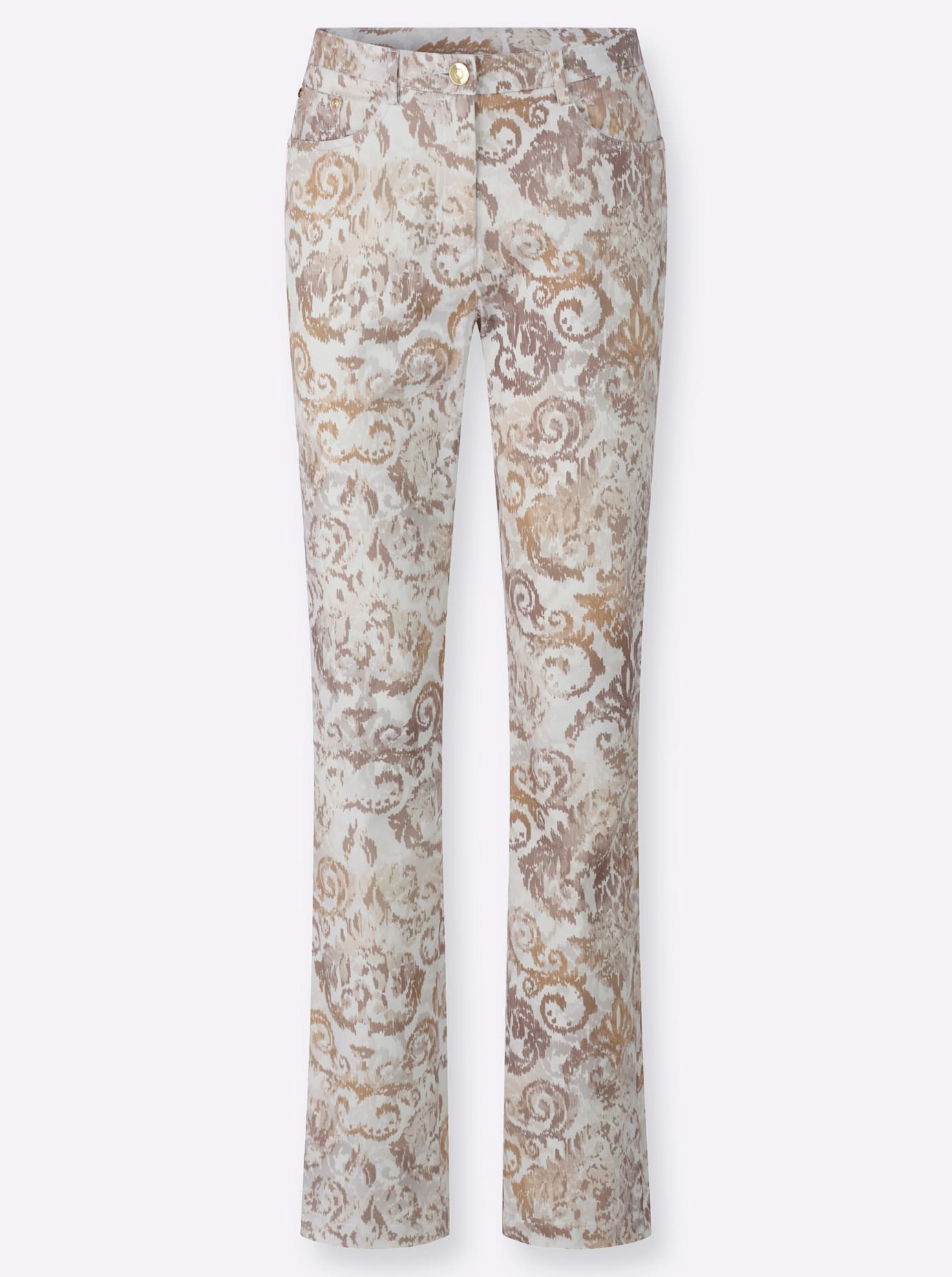 Webhose Lady Trousers Ecru Multicolor Size 42 2