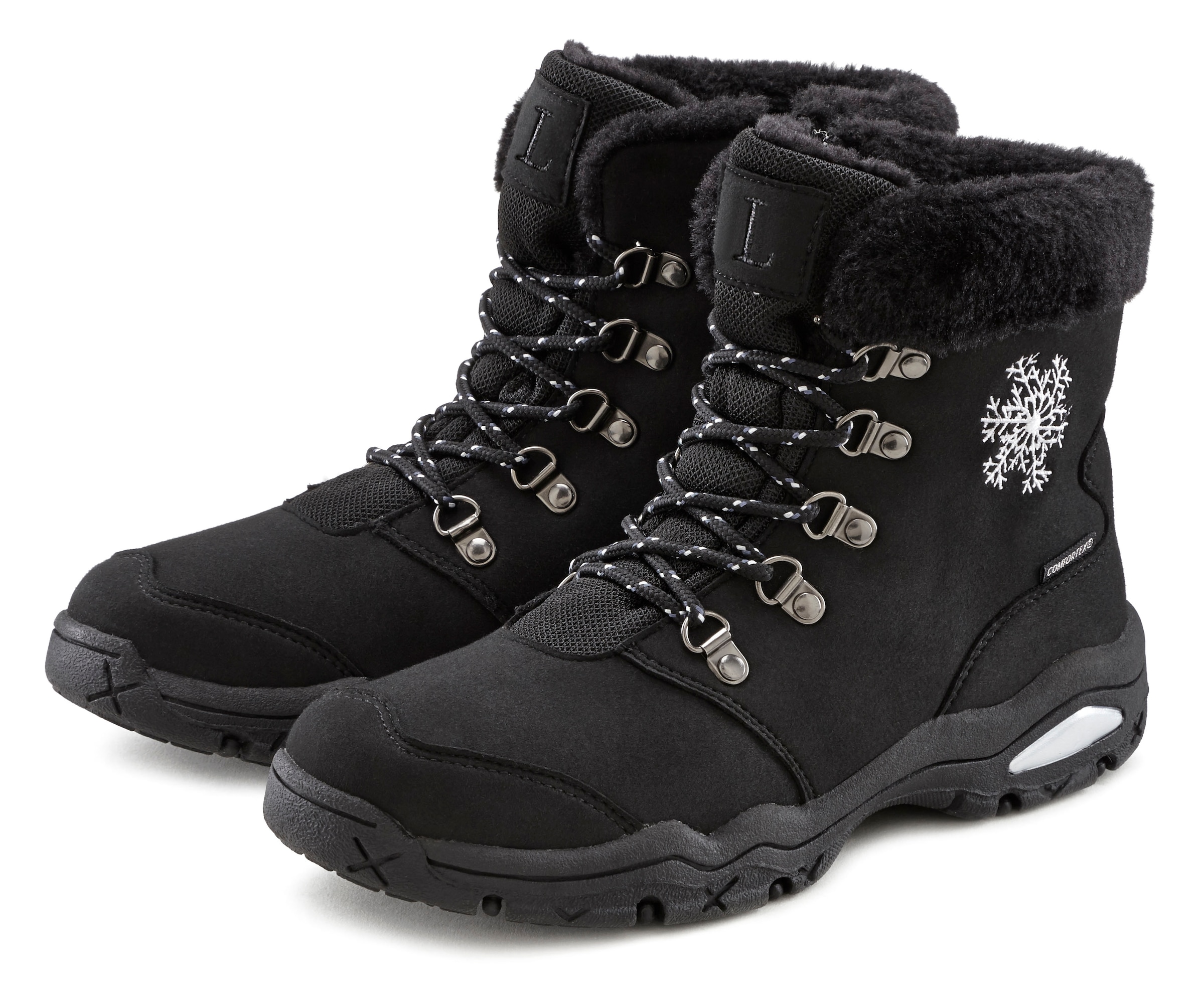 LASCANA Winterstiefelette "Winterboots, Outdoorstiefelette, Stiefel, Stiefe günstig online kaufen