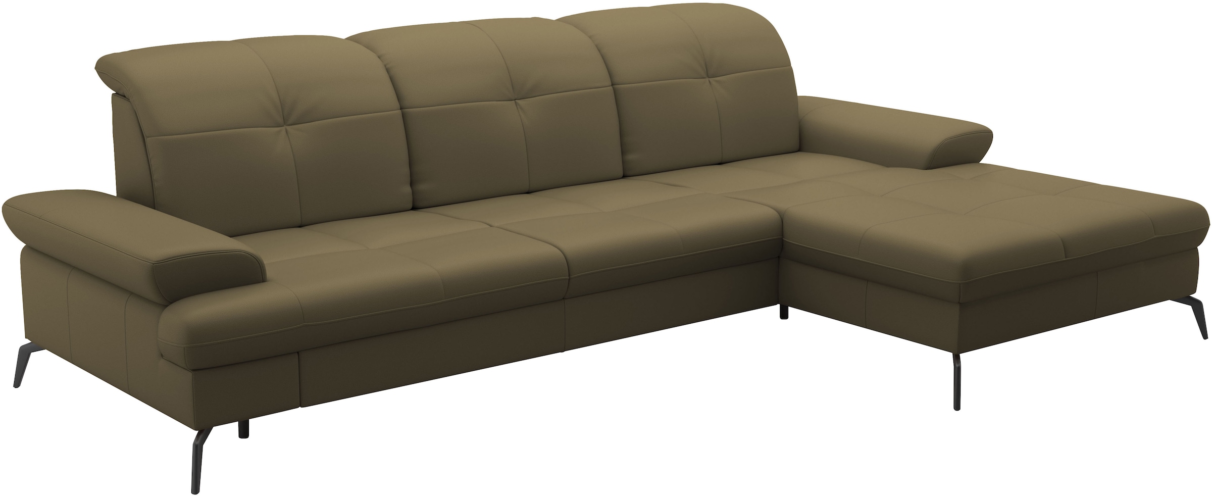 sit&more Ecksofa »Amica, L-Form, inkl. Sitztiefenverstellung & Armteilverstellung«, wahlweise mit Bettfunktion, Bettkasten und Kopfteilverstellung