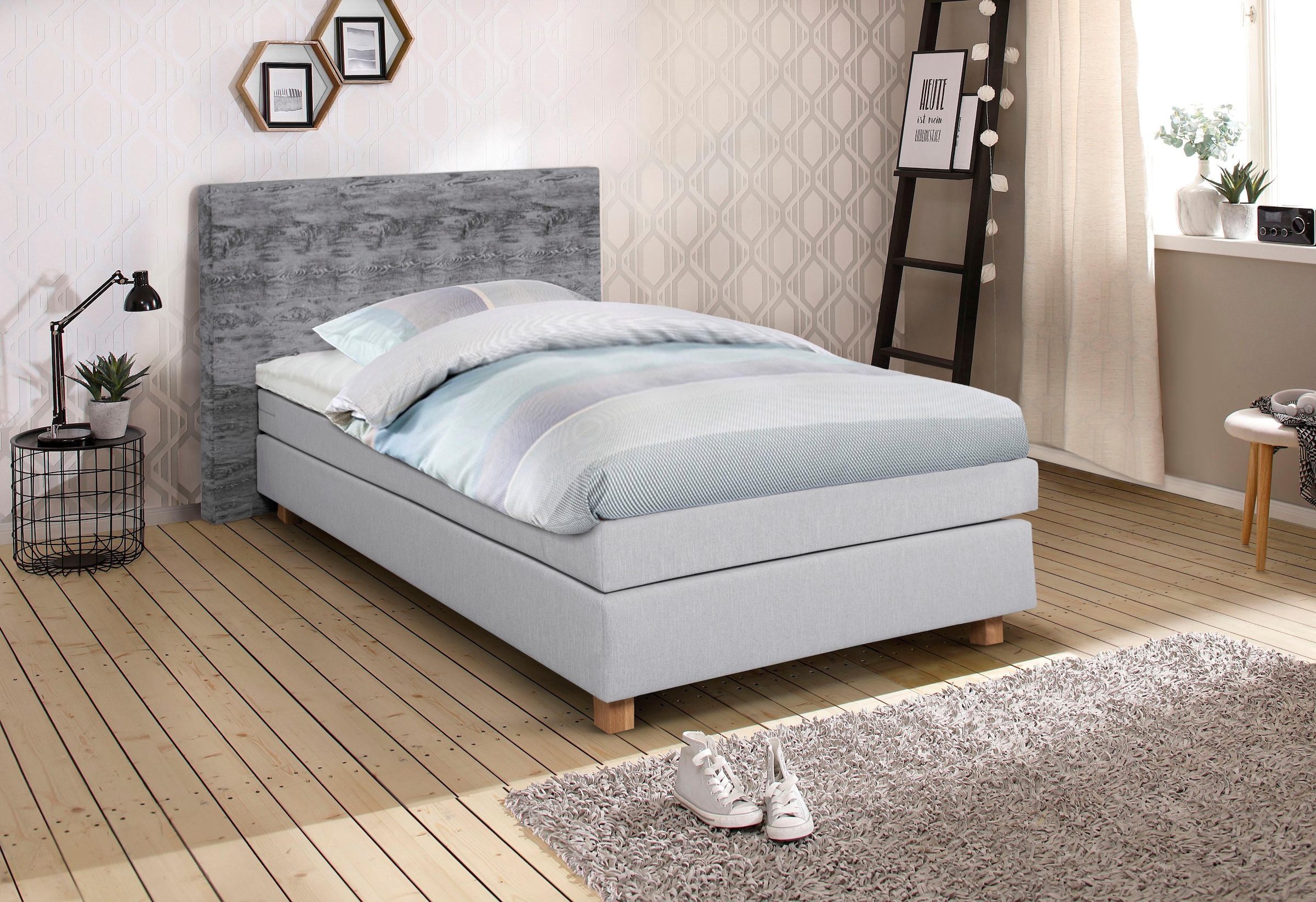 Home affaire Boxspringbett »Iris« inklusive Topper, in 4 Breiten, 3 Ausführungen, 3 Härtegrade