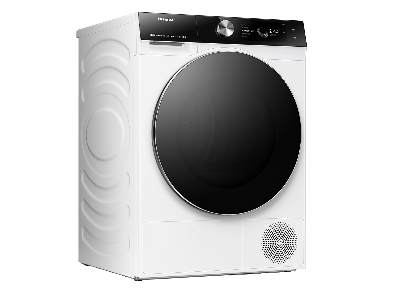 Hisense Wärmepumpentrockner »DH7S107BW«, Dynamisches TFT-Touch-Display
