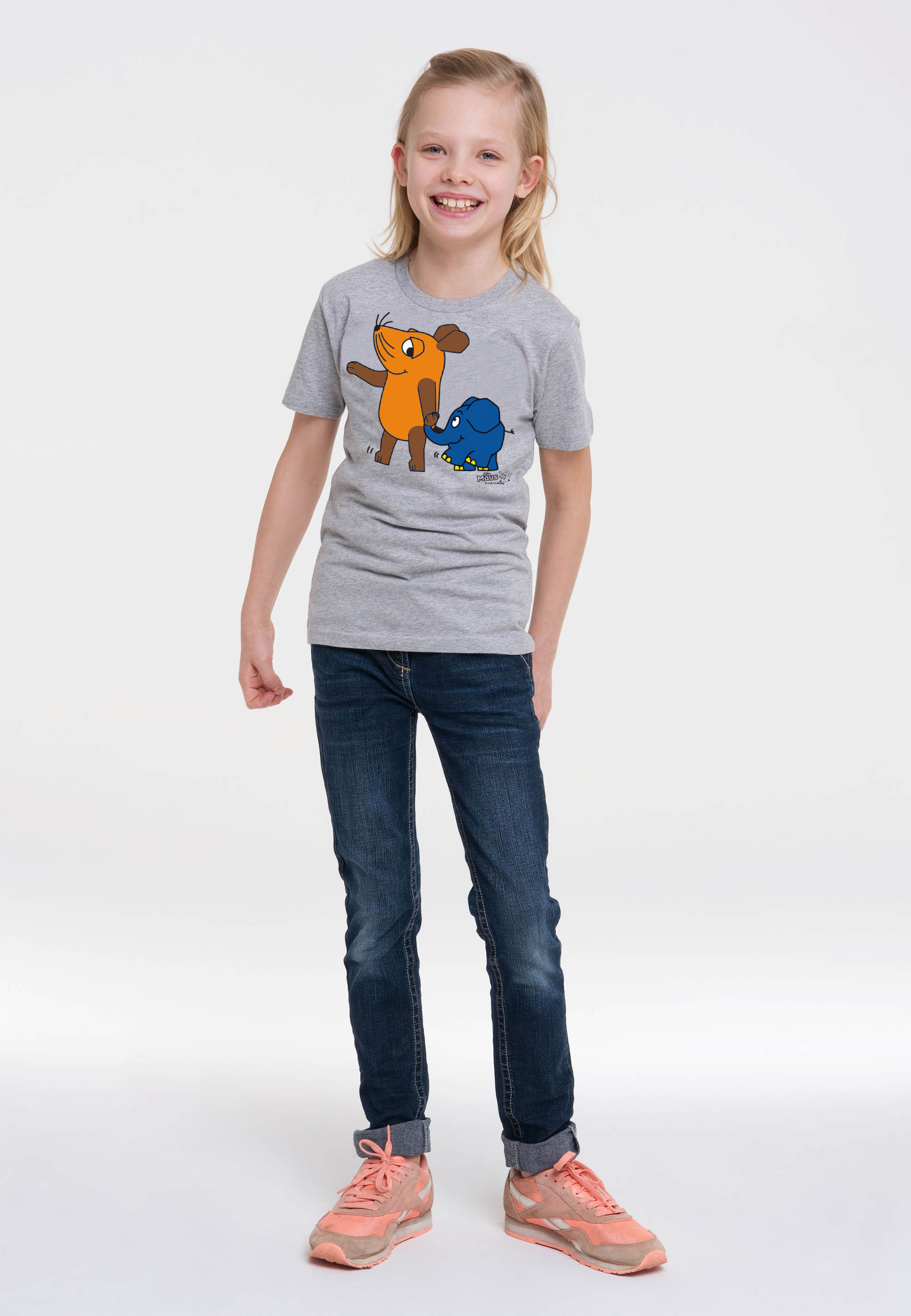 Thumbnail - LOGOSHIRT T-Shirt "Sendung mit der Maus - Maus & Elefant" mit coolem Print