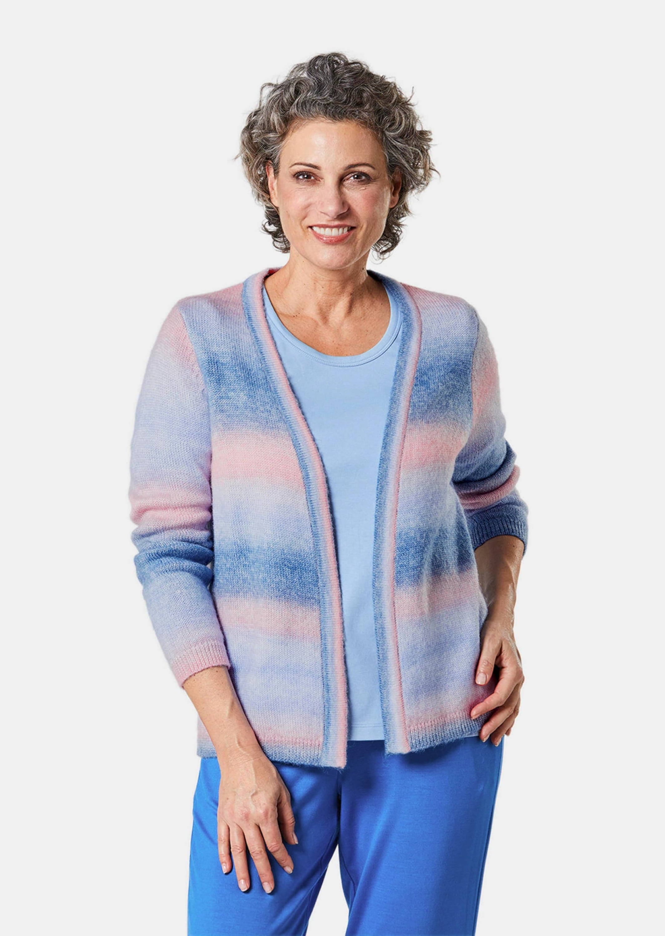 GOLDNER Strickjacke »Cardigan Verschlussloser, leichter Strickcardigan«