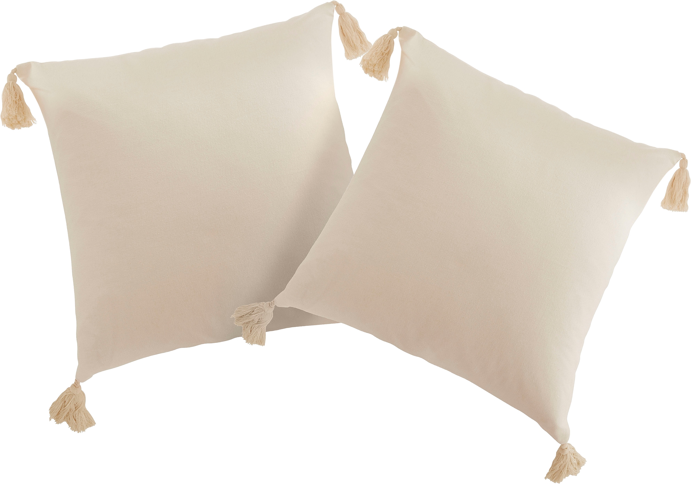 LeGer Home by Lena Gercke Dekokissen "Jada" Kissenhülle ohne Füllung, mit R günstig online kaufen