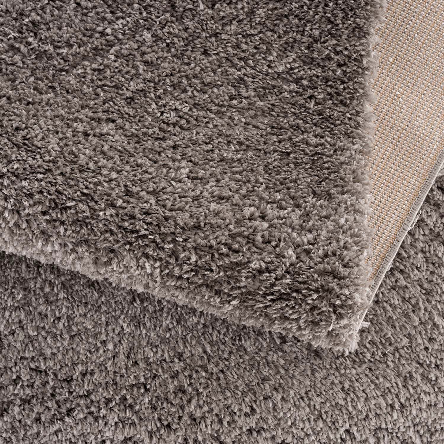 Carpet City Hochflor-Teppich »Pulpy 100«, rechteckig, 30 mm Höhe, Läufer, weich, mit Fransen, uni, viele Größen, Wohnzimmer, Schafzimmer