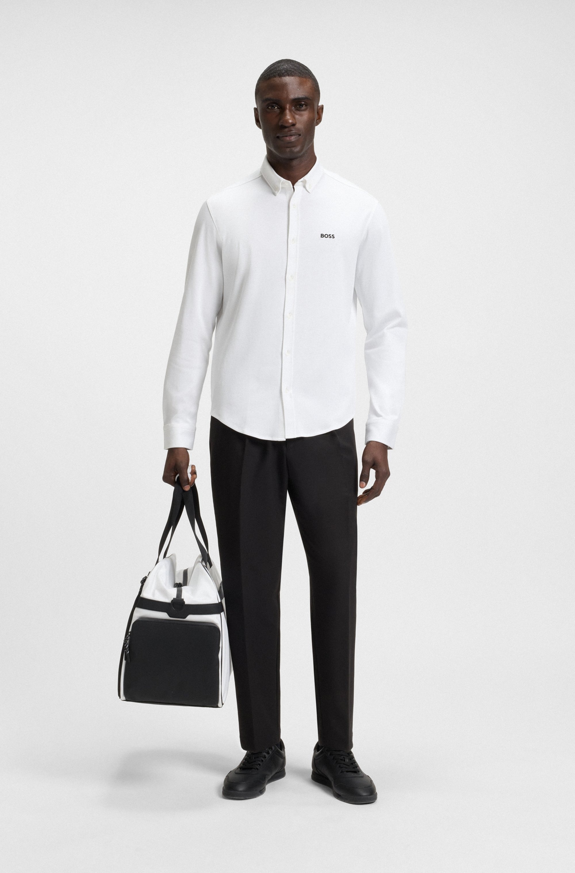 BOSS GREEN Langarmhemd »B Motion L«, softe Baumwolle, Vier-Wege-Stretch, knitterfrei