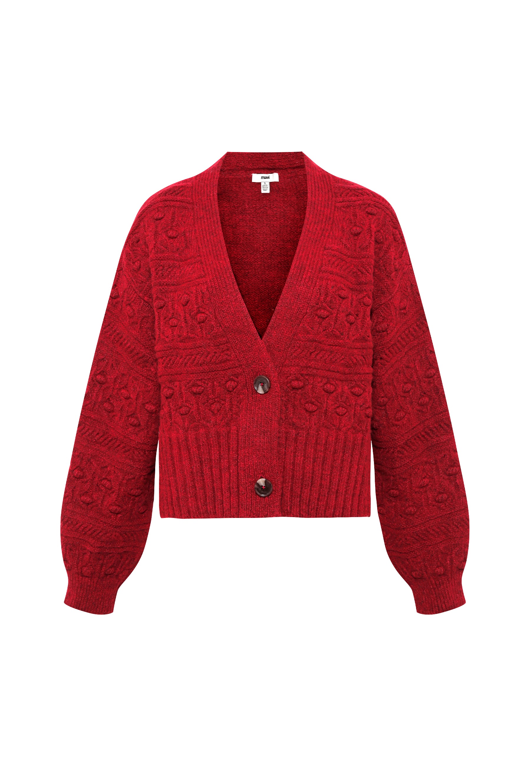 Mavi Strickpullover »BUTTONED CARDIGAN«, Cardigan Strukturiert