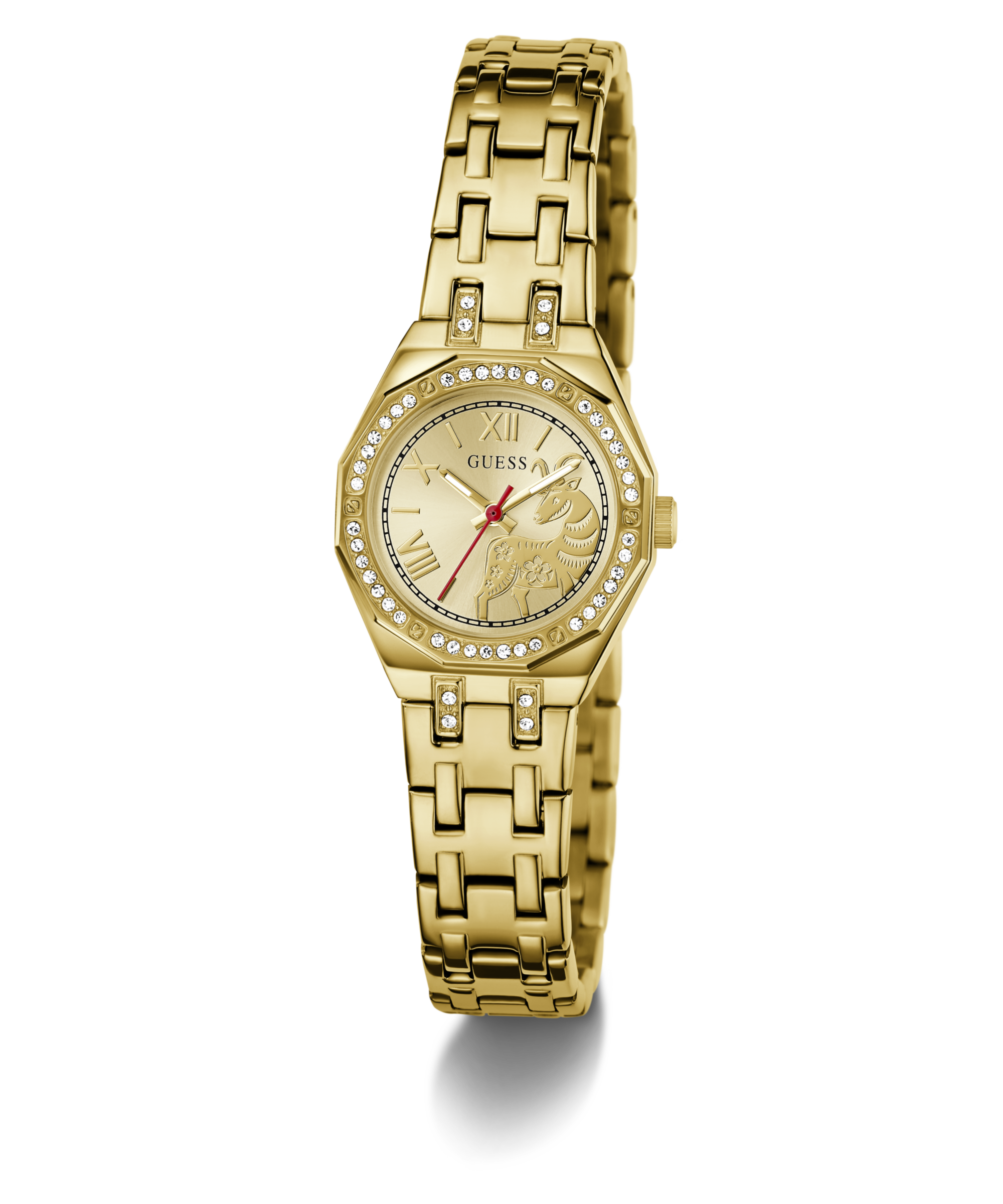Guess Quarzuhr »PIXIE« Armbanduhr, Damenuhr, Edelstahlarmband, analog