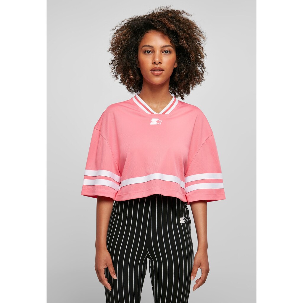 Starter Black Label Kurzarmshirt »Starter Black Label Damen Ladies Starter Cropped Mesh Jersey«, (1 tlg.)