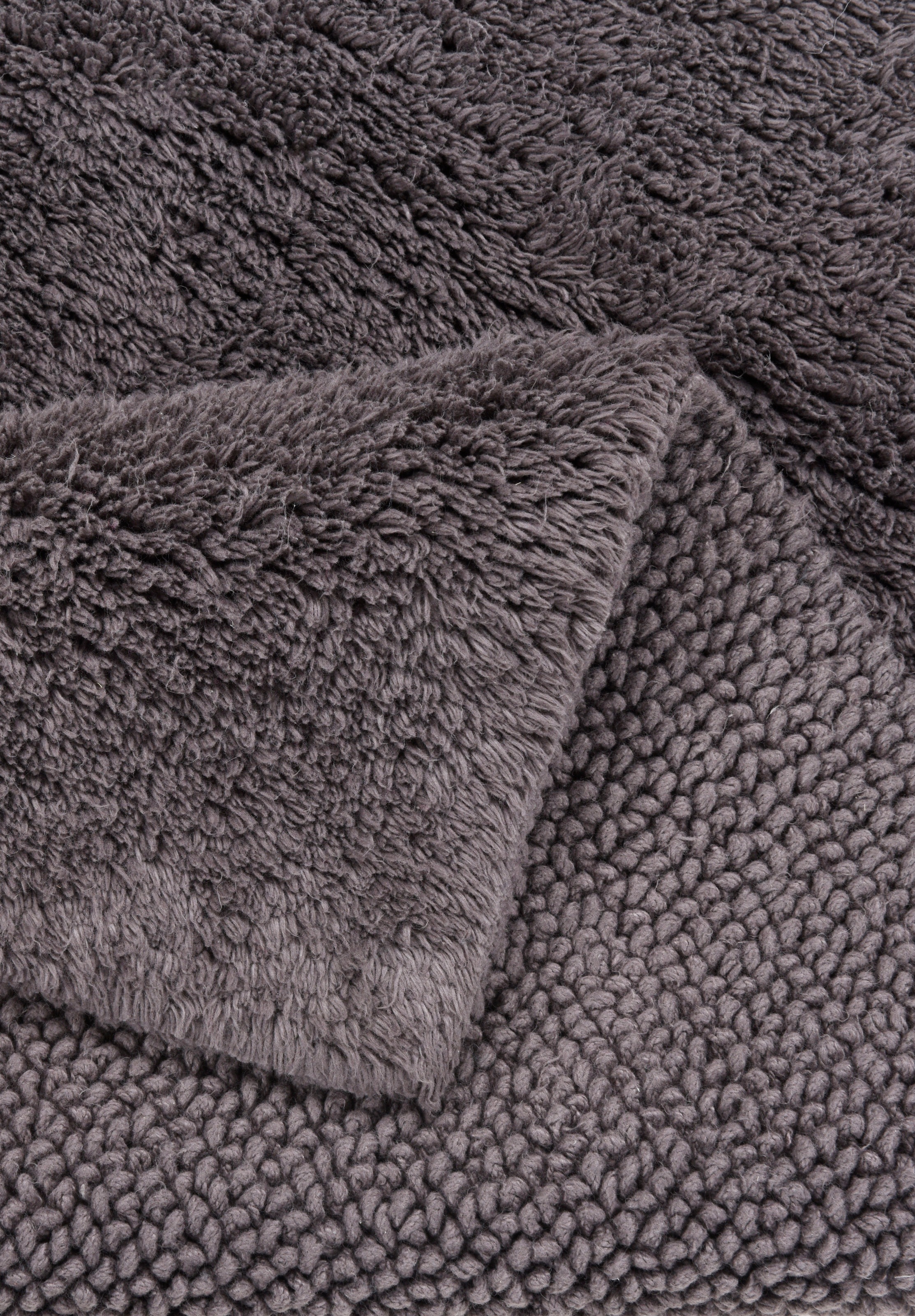 TOM TAILOR HOME Badematte "Cotton Double Uni" Höhe 20 mm beidseitig nutzbar günstig online kaufen