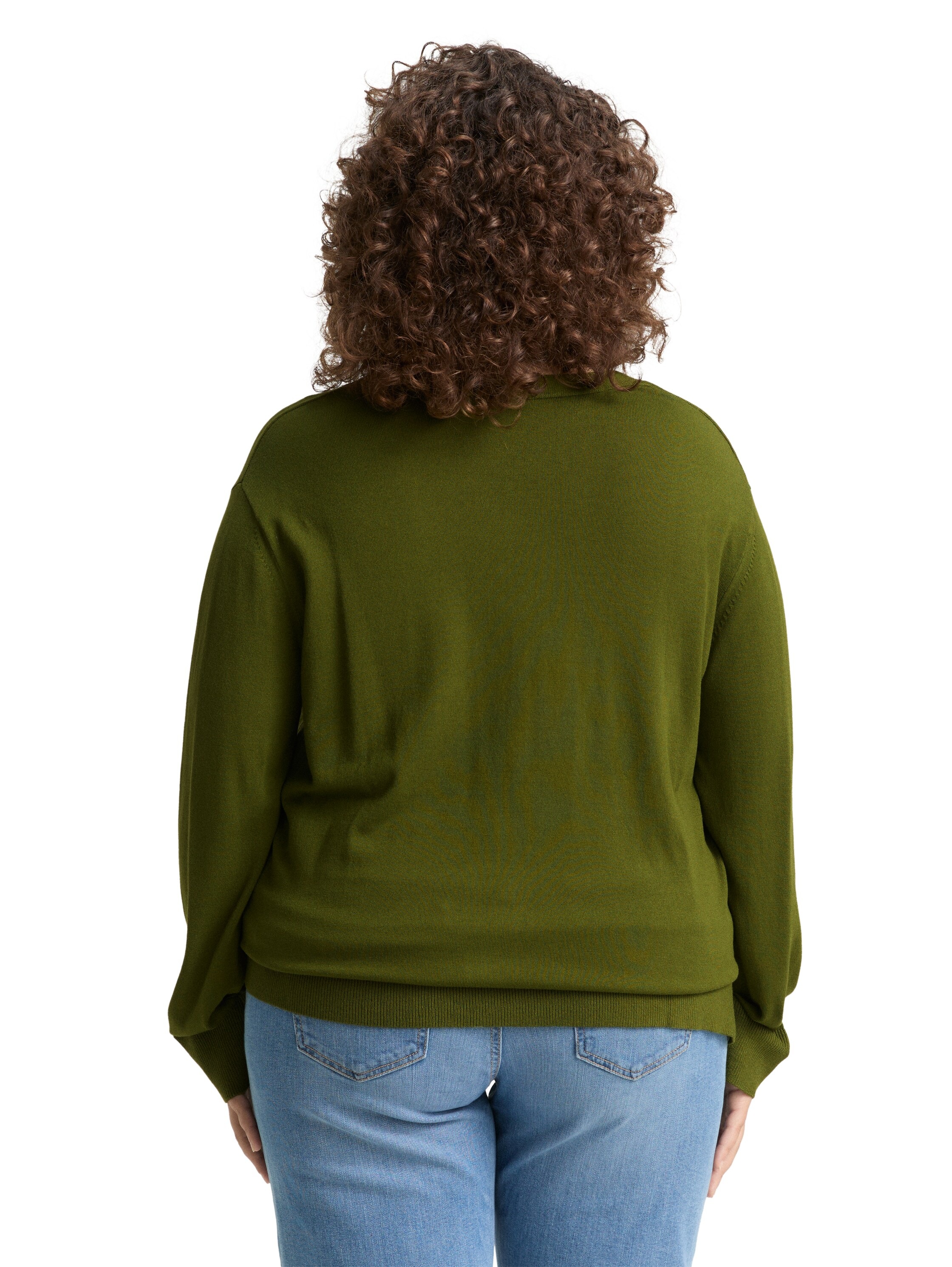 TOM TAILOR PLUS Strickpullover, mit Ziernaht günstig online kaufen