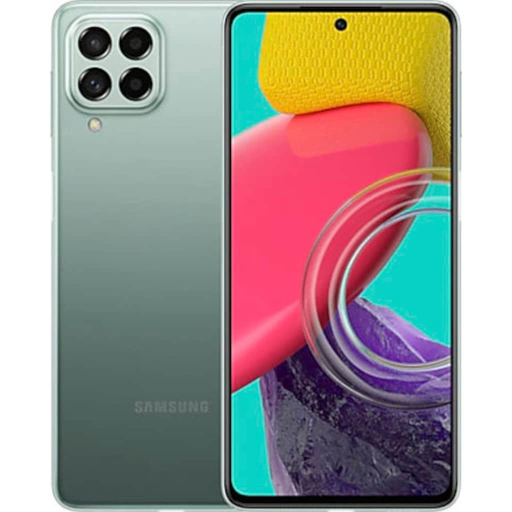 Samsung Smartphone »Galaxy M53 5G«, Green, 16,95 cm/6,7 Zoll, 128 GB Speicherplatz, 108 MP Kamera