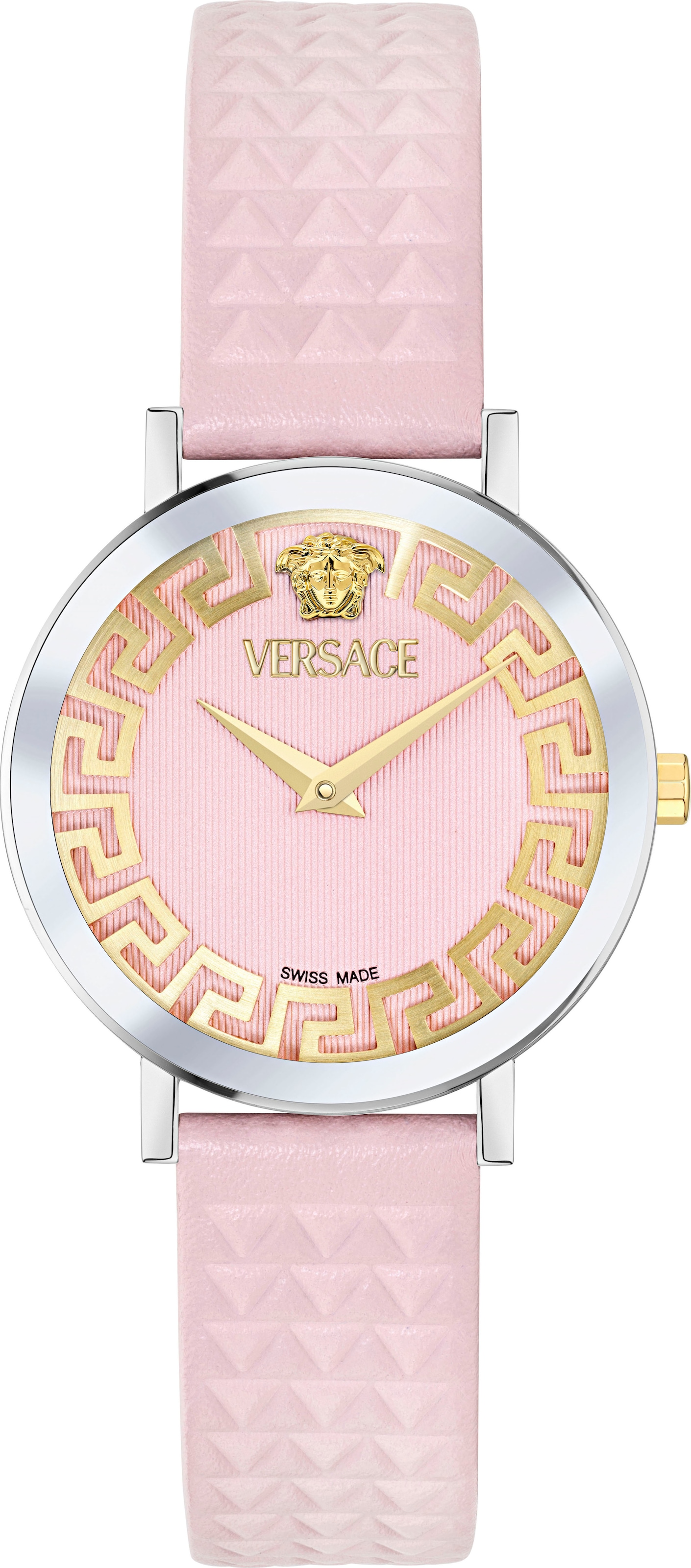 Schweizer Uhr »VERSACE DAEDALUS«, Armbanduhr, Damenuhr, Swiss Made, Lederarmband,...