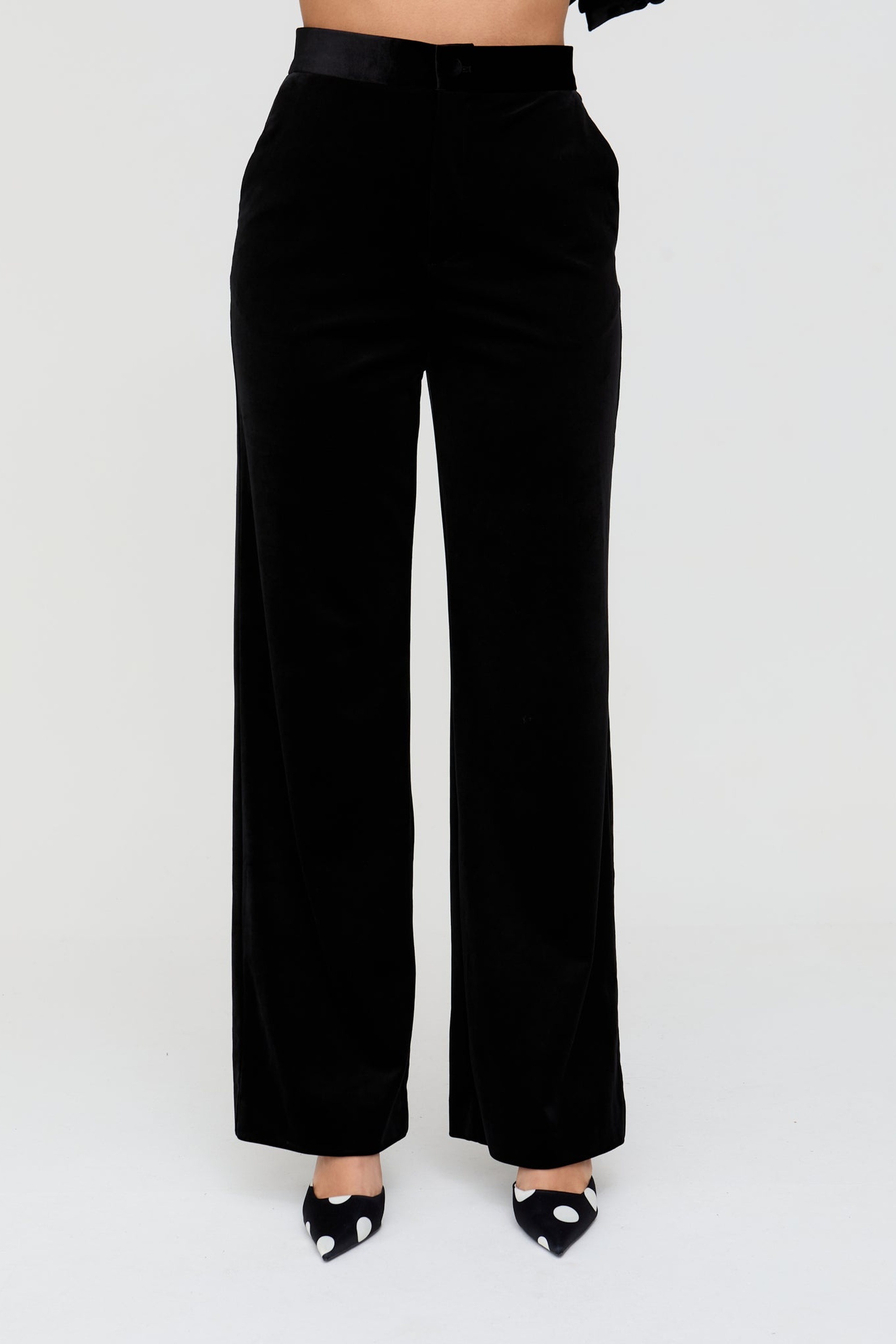 Lily and Lionel Jerseyhose "Valerie Straight Leg Velvet Trouser Damen" günstig online kaufen