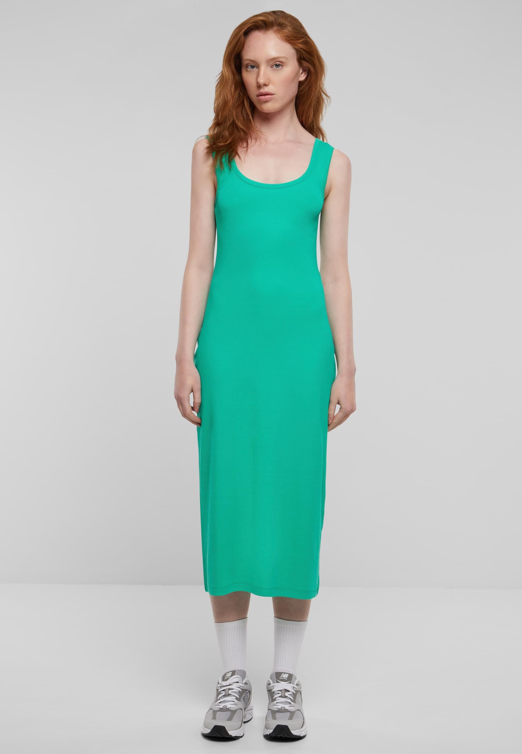 URBAN CLASSICS Shirtkleid »Urban Classics Damen Ladies Rib Top Dress«, (1 tlg.)