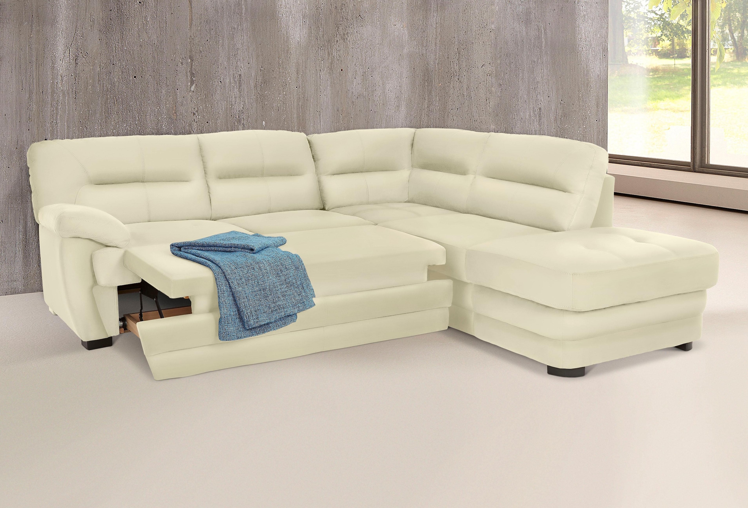 COTTA Ecksofa "Royale L-Form", wahlweise mit Bettfunktion günstig online kaufen