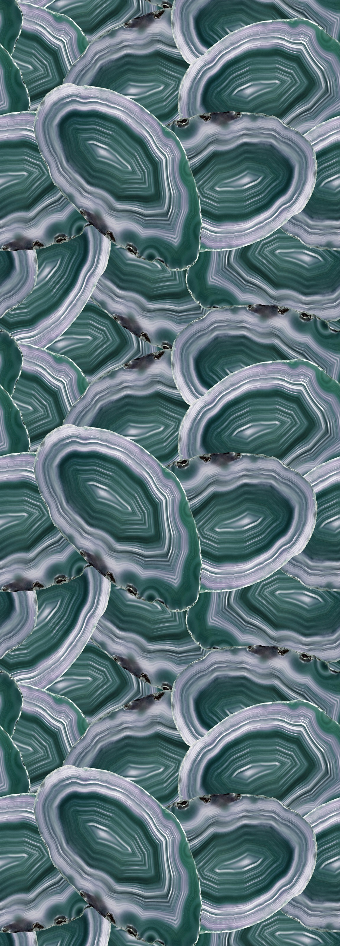 QUEENCE Vinyltapete "Afea", B/L: 0,9m x 2,5m, grün, Tapeten, 90x250cm, selbstklebend, kinderleichte Anbringung,, Sticker