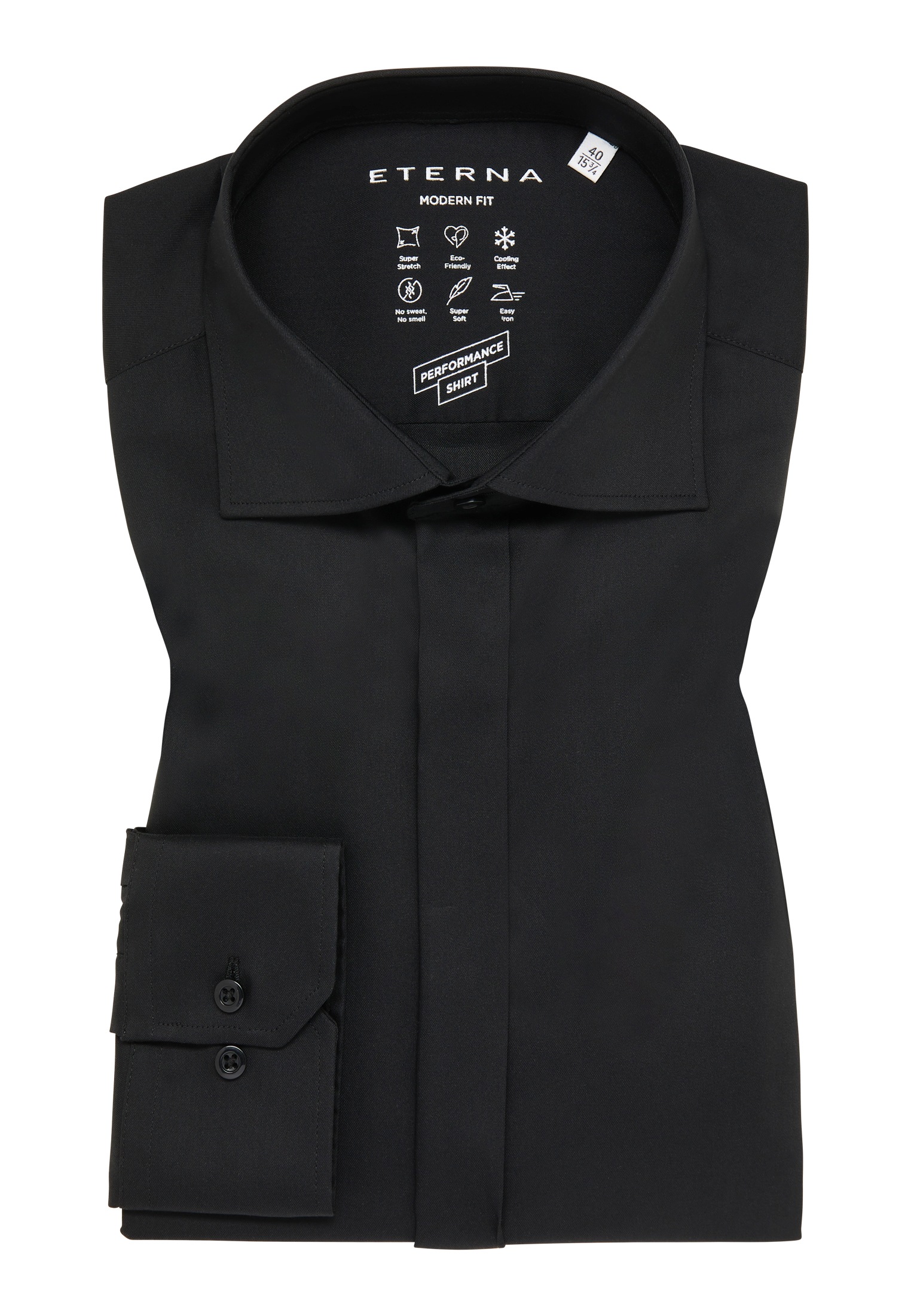Eterna Langarmhemd »MODERN FIT«, EASY IRON (bügelleicht)