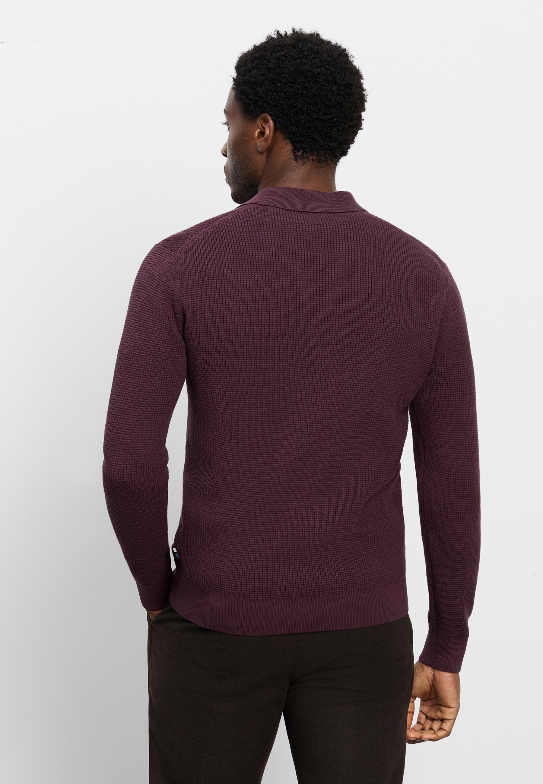 OLYMP Langarm-Poloshirt »OLYMP Casual Strick, Polo langarm«