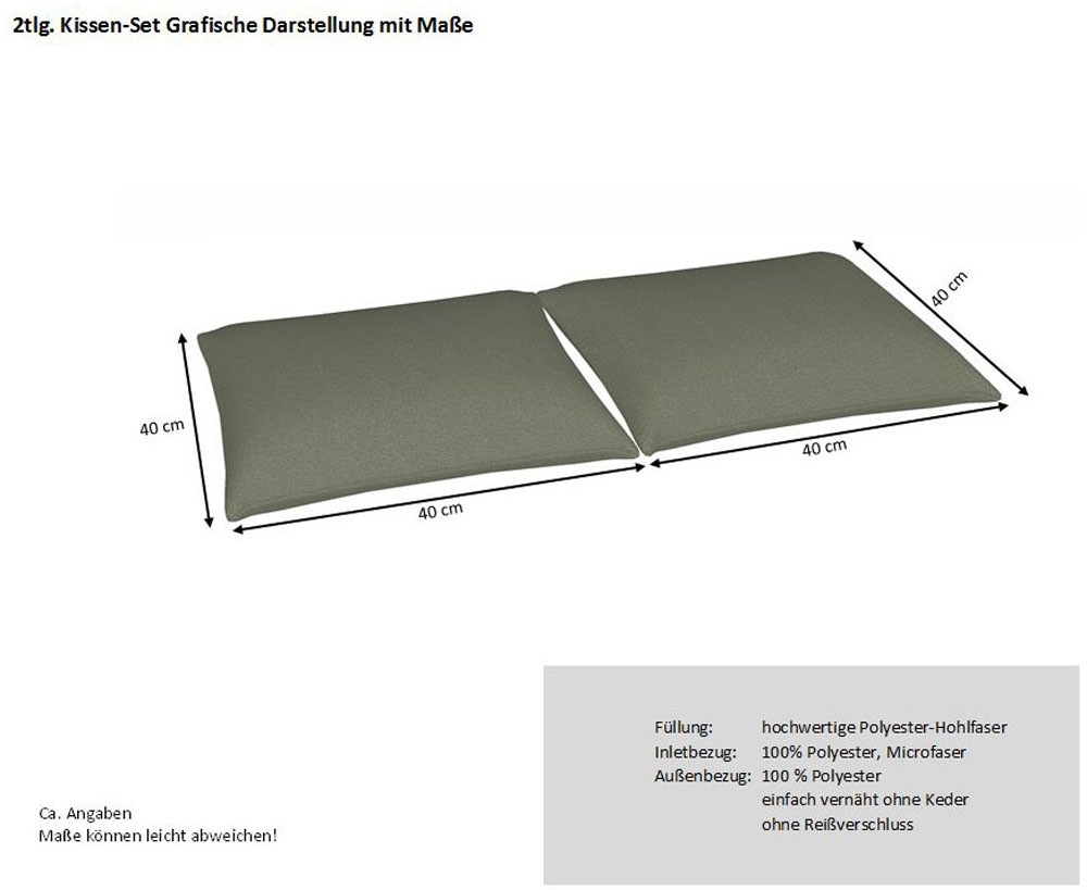 hapo Dekokissen »2er Kissenset« Super Softflocken