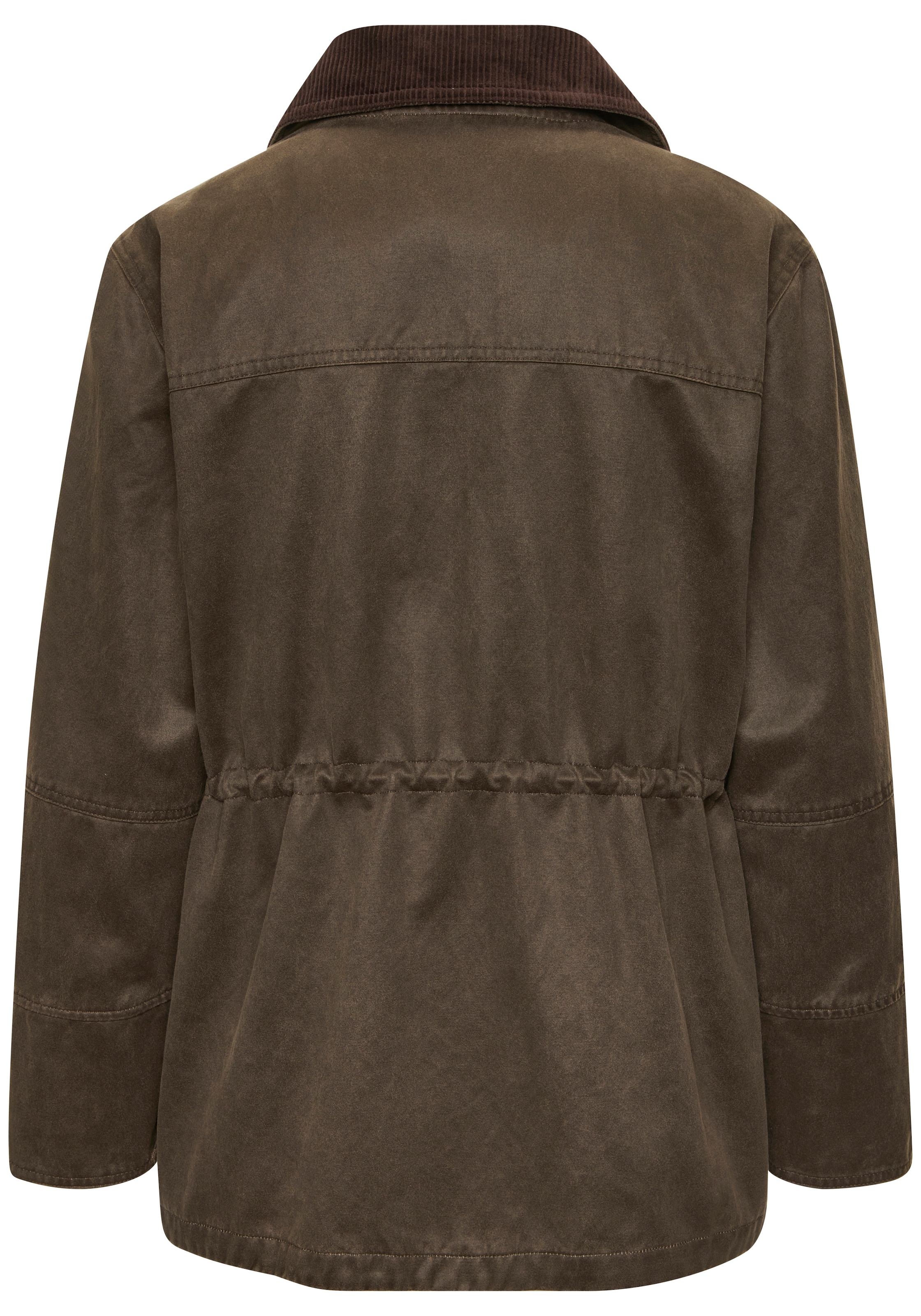 French Connection Canvasjacke in langer Form mit Kordkragen