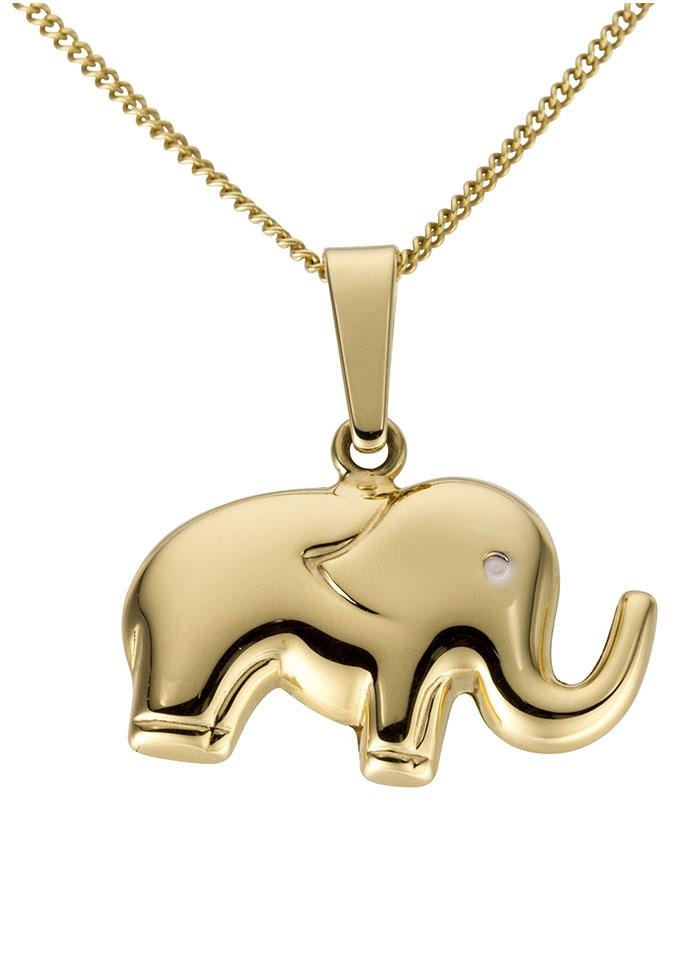 Firetti Kettenanhänger »Schmuck Geschenk Gold 333 Halsschmuck Anhänger für  Halskette Elefant«, zu Kleid, Shirt, Jeans, Sneaker! Anlass Geburtstag  Weihnachten für kaufen | BAUR
