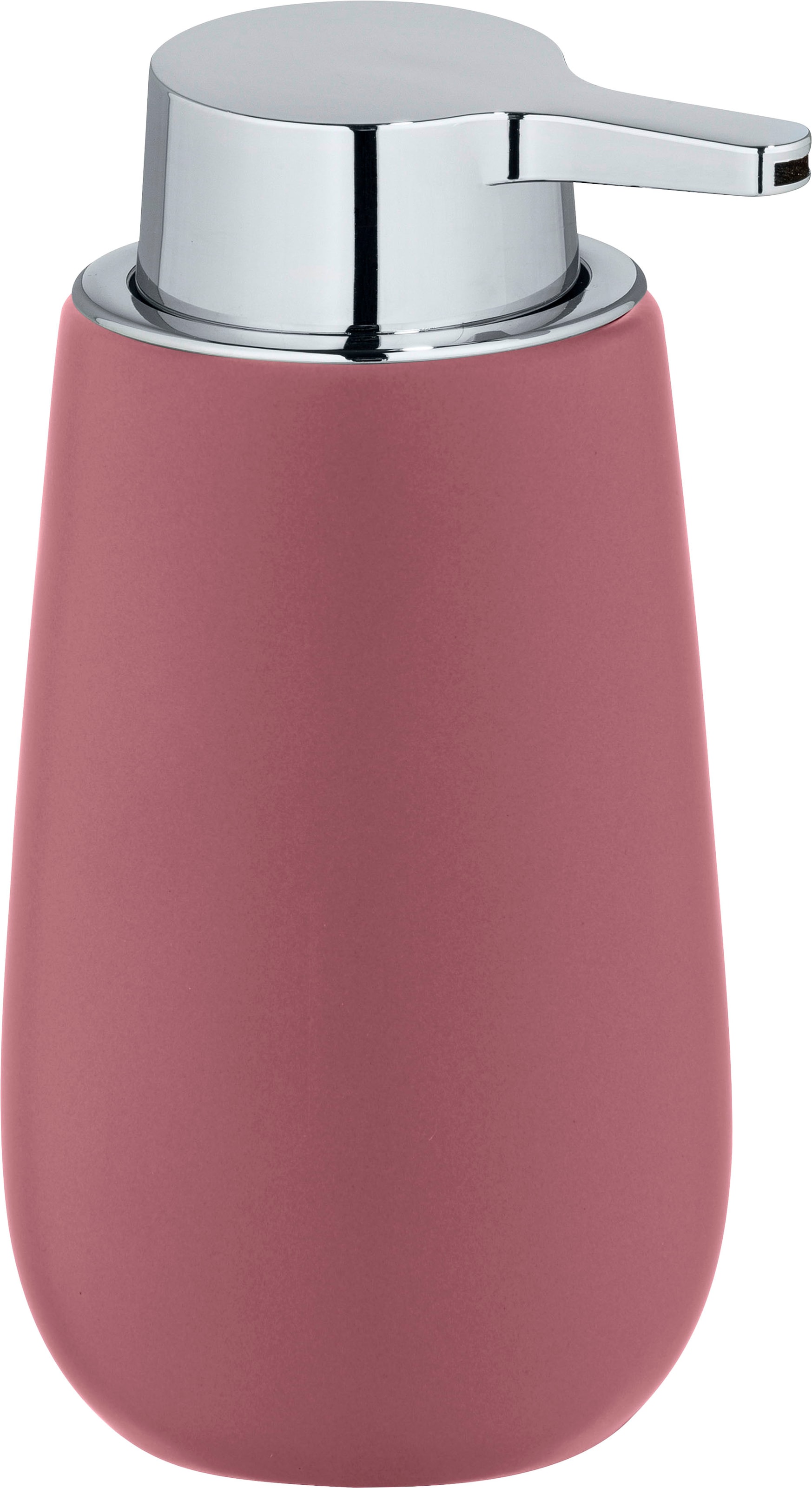 WENKO Seifenspender »Badi«, (1 tlg.), Altrosa Keramik, 320 ml