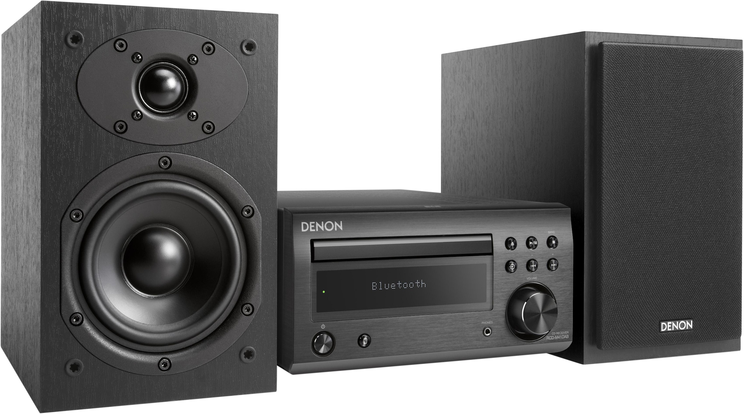 Denon Microanlage »D-M41«, (Bluetooth Digitalradio (DAB+)-FM-Tuner mit RDS 60 W), CD-Player, Bluetooth