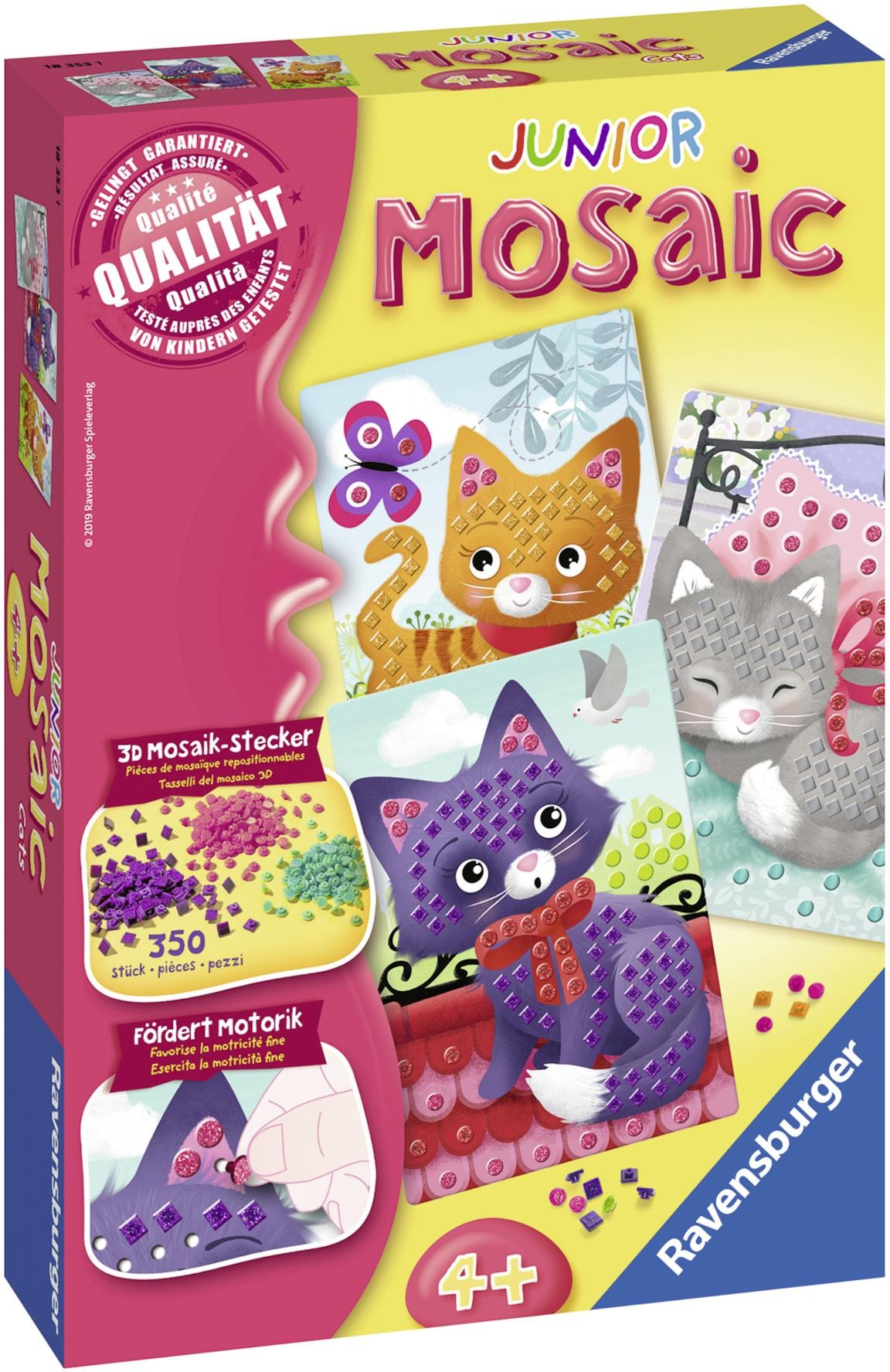 Ravensburger Kreativset »Mosaic Junior: Cats«, Made in Europe; FSC® - schützt Wald - weltweit