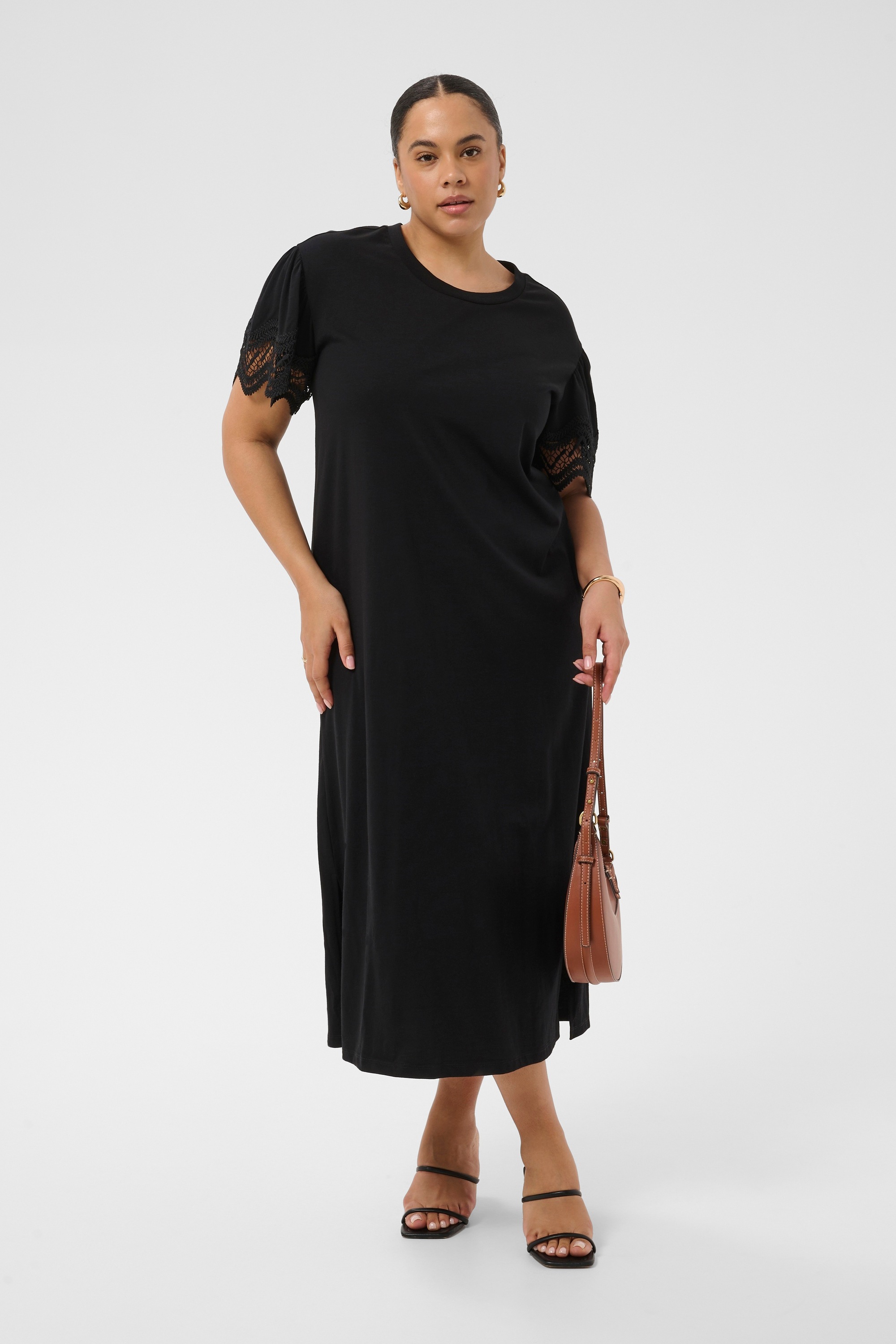 KAFFE Curve Midikleid »Damen Kleid KChemina«